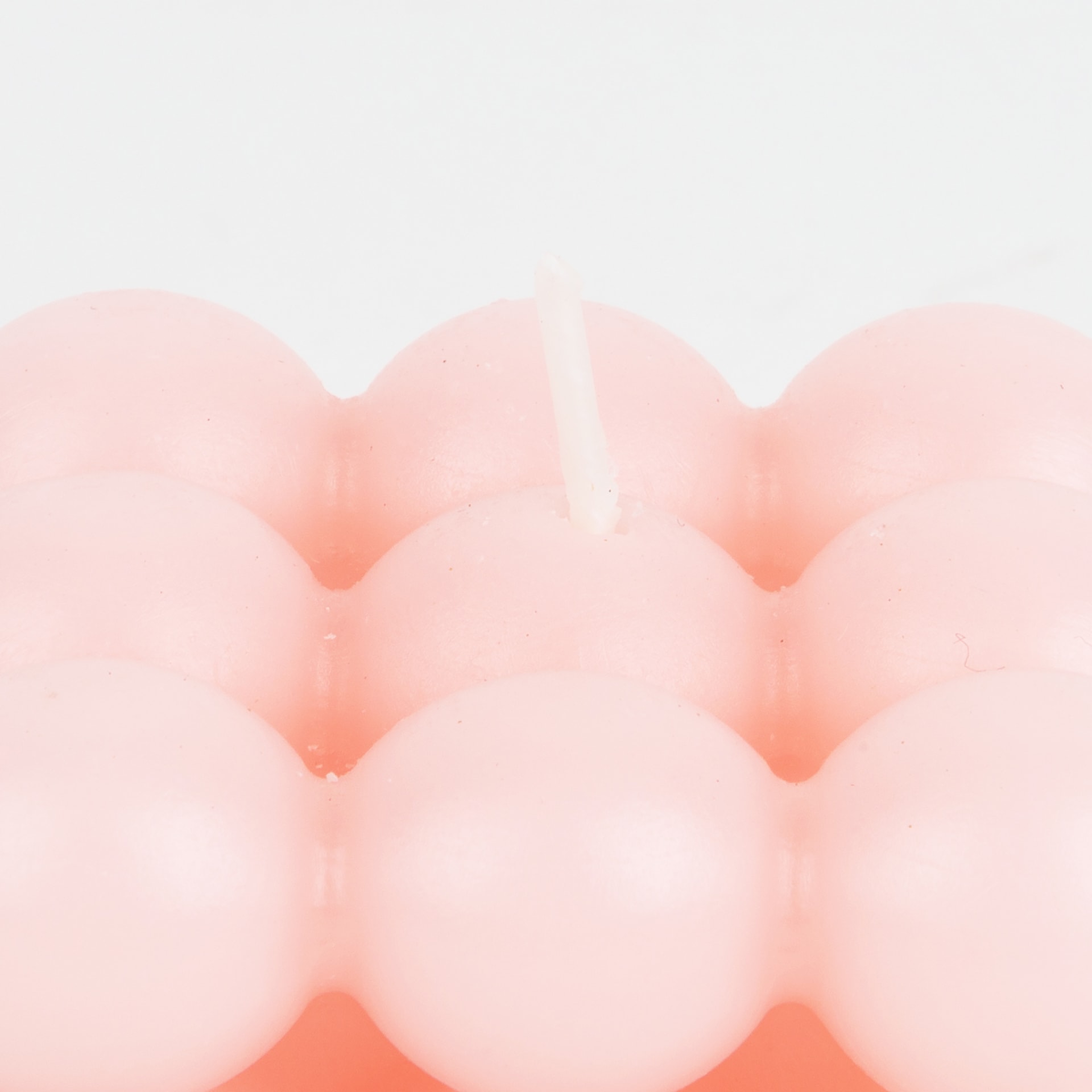 Vela decorativa rosa Cubic 6x6cm