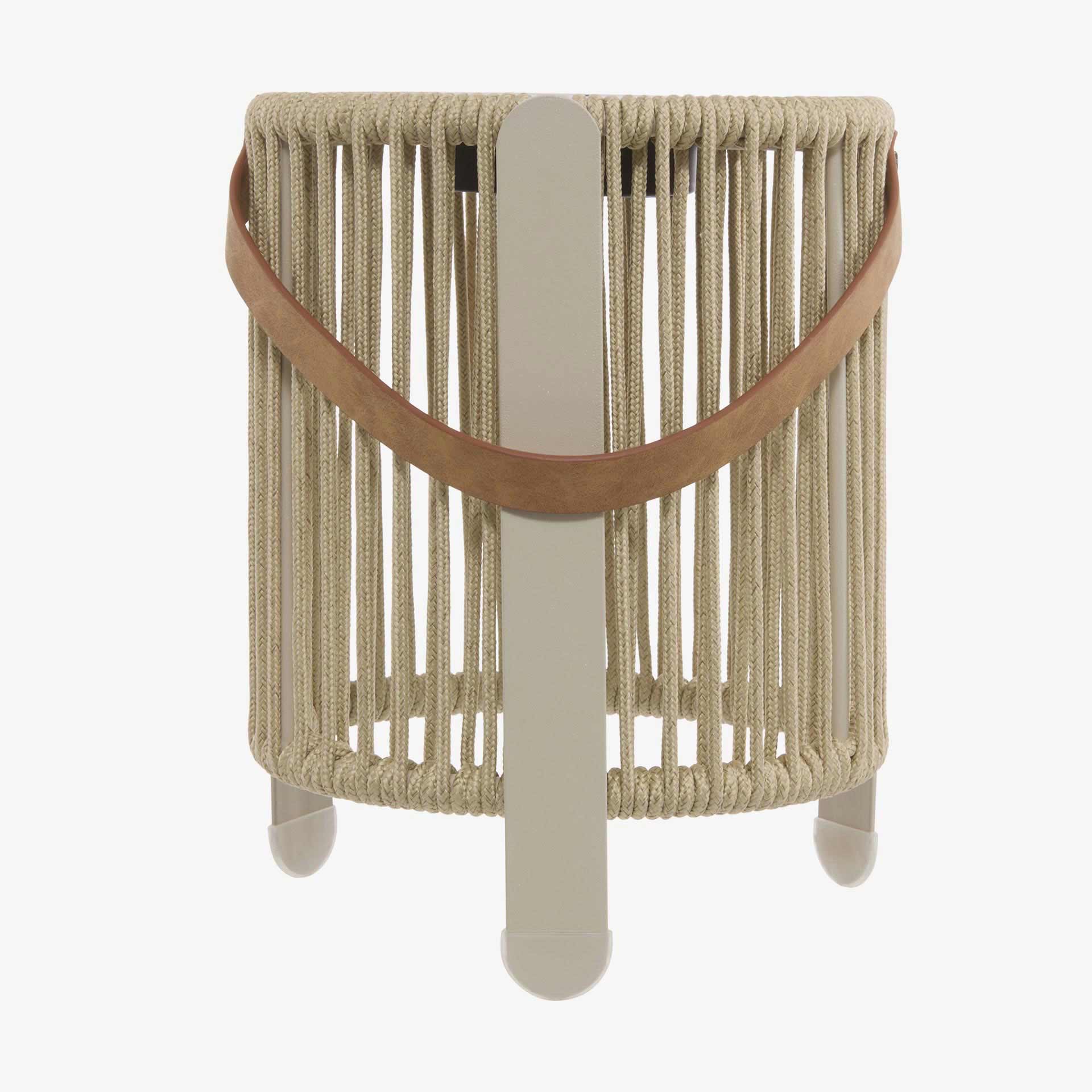 Lampara de mesa solar para jard&iacute;n marron Lynor &Oslash;16x31cm
