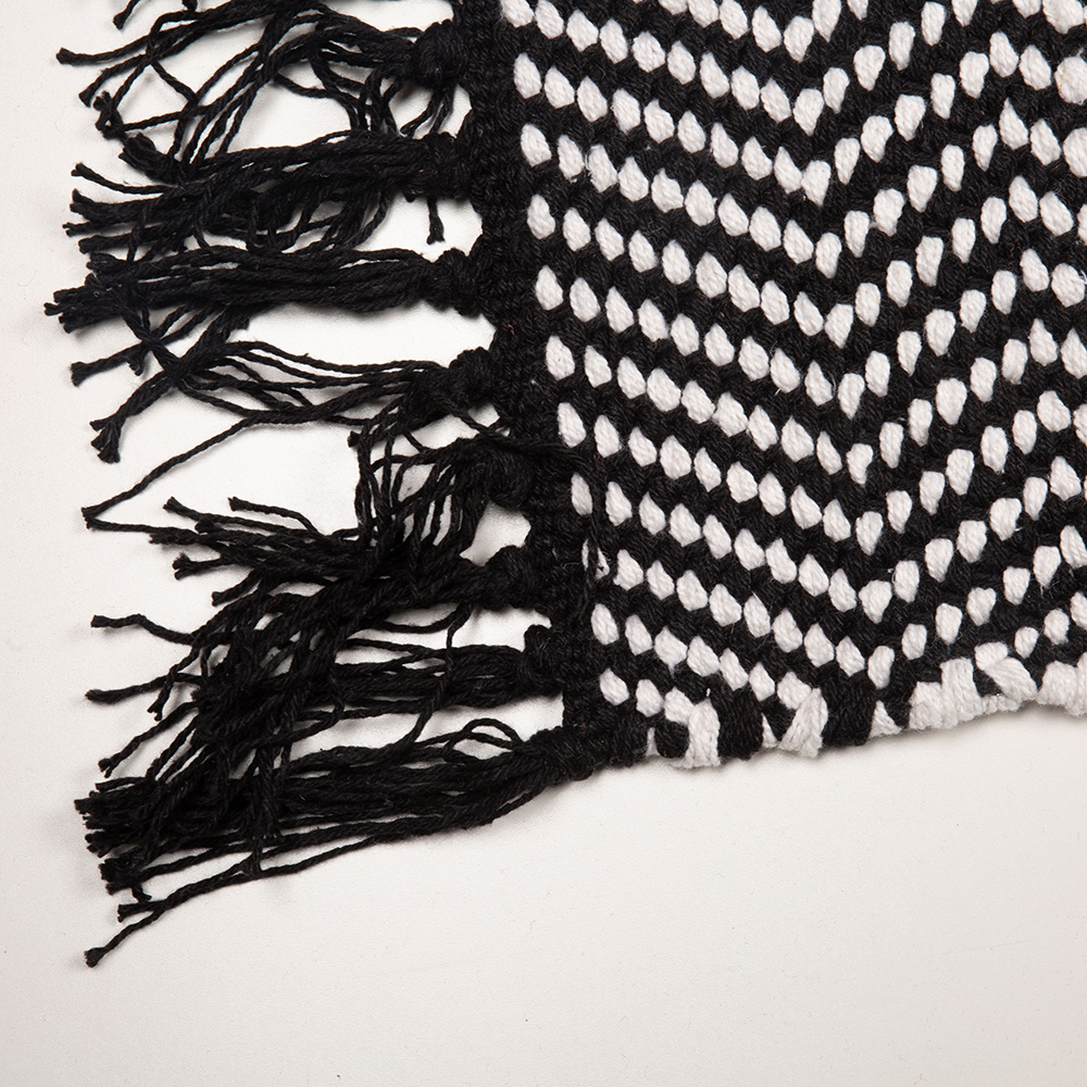 Alfombra de algod&oacute;n Black&White 140x220cm