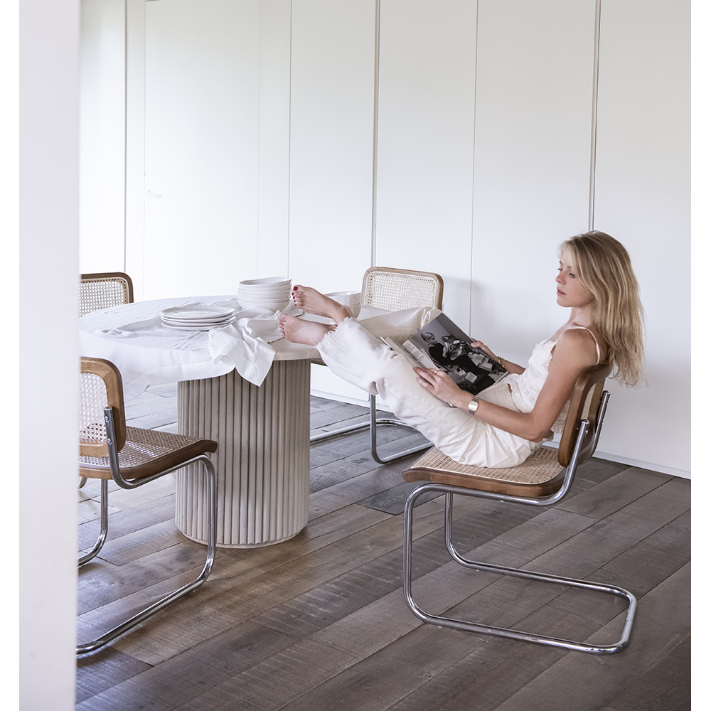 Mesa de comedor redonda de madera de mango Paris &Oslash;120x75cm Clau&Chloe