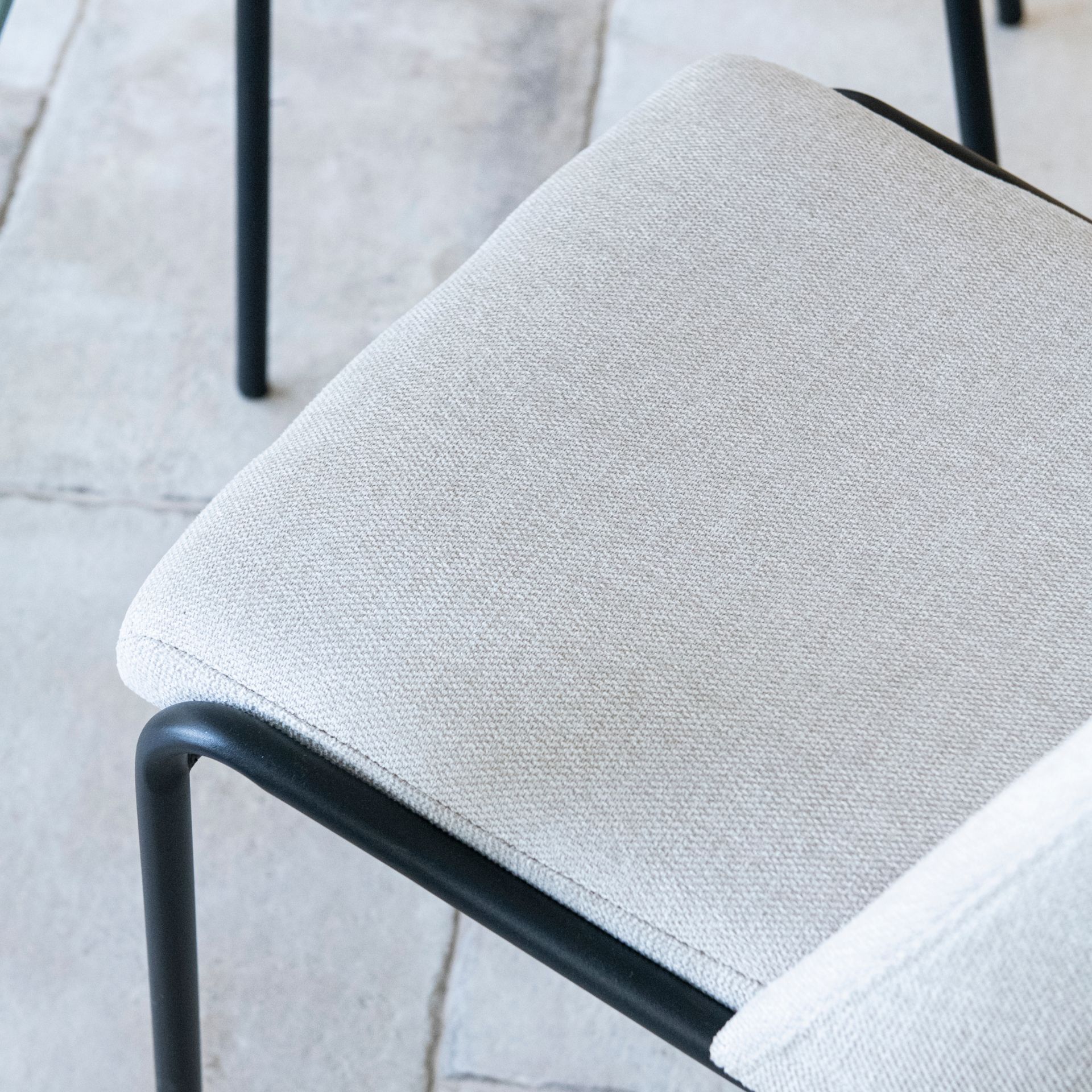 Silla de comedor beige Mina 49x60cm