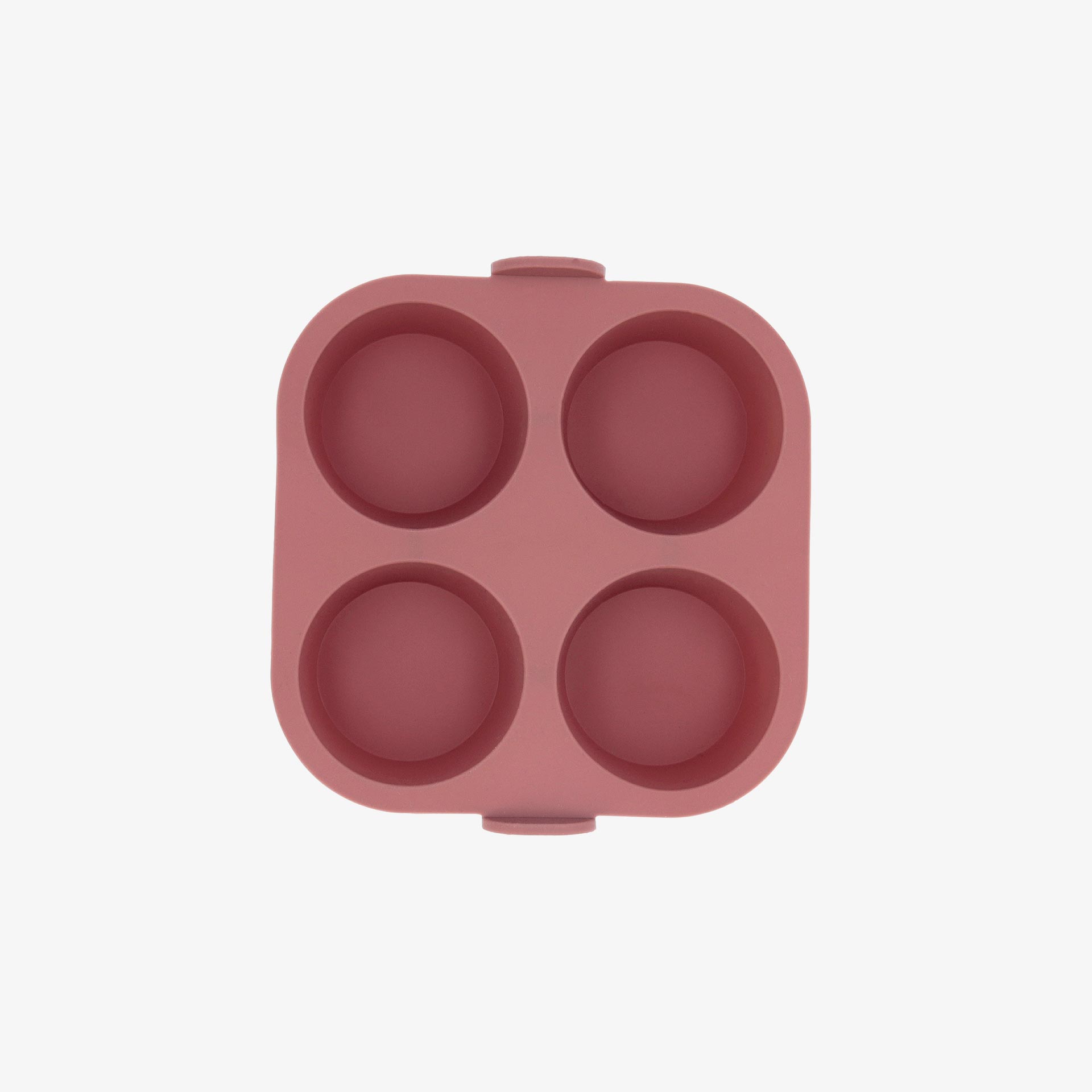 Molde de 4 muffin de airfryer marr&oacute;n de silicona Terrae