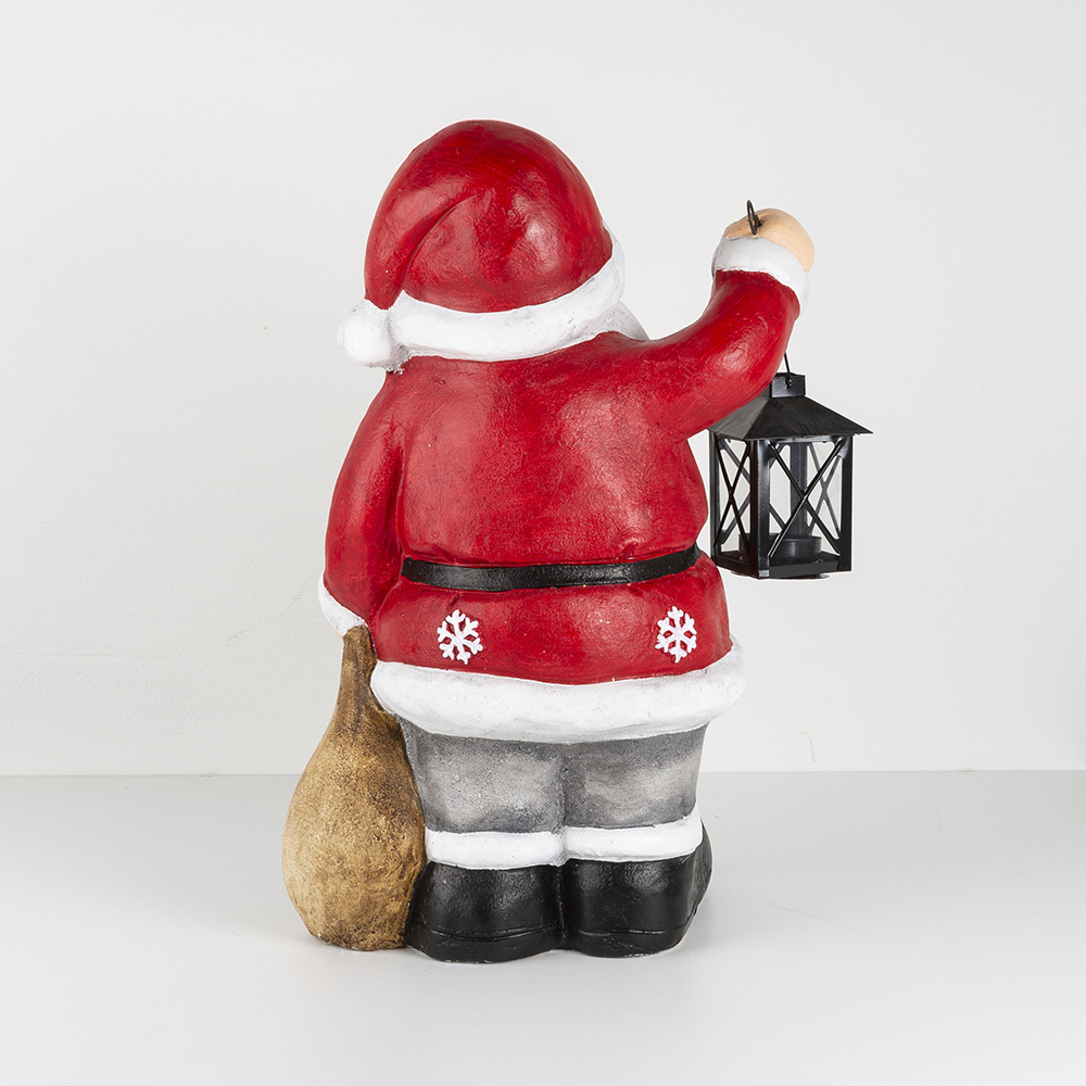 Figura decorativa de cerámica Papá Noel 40cm