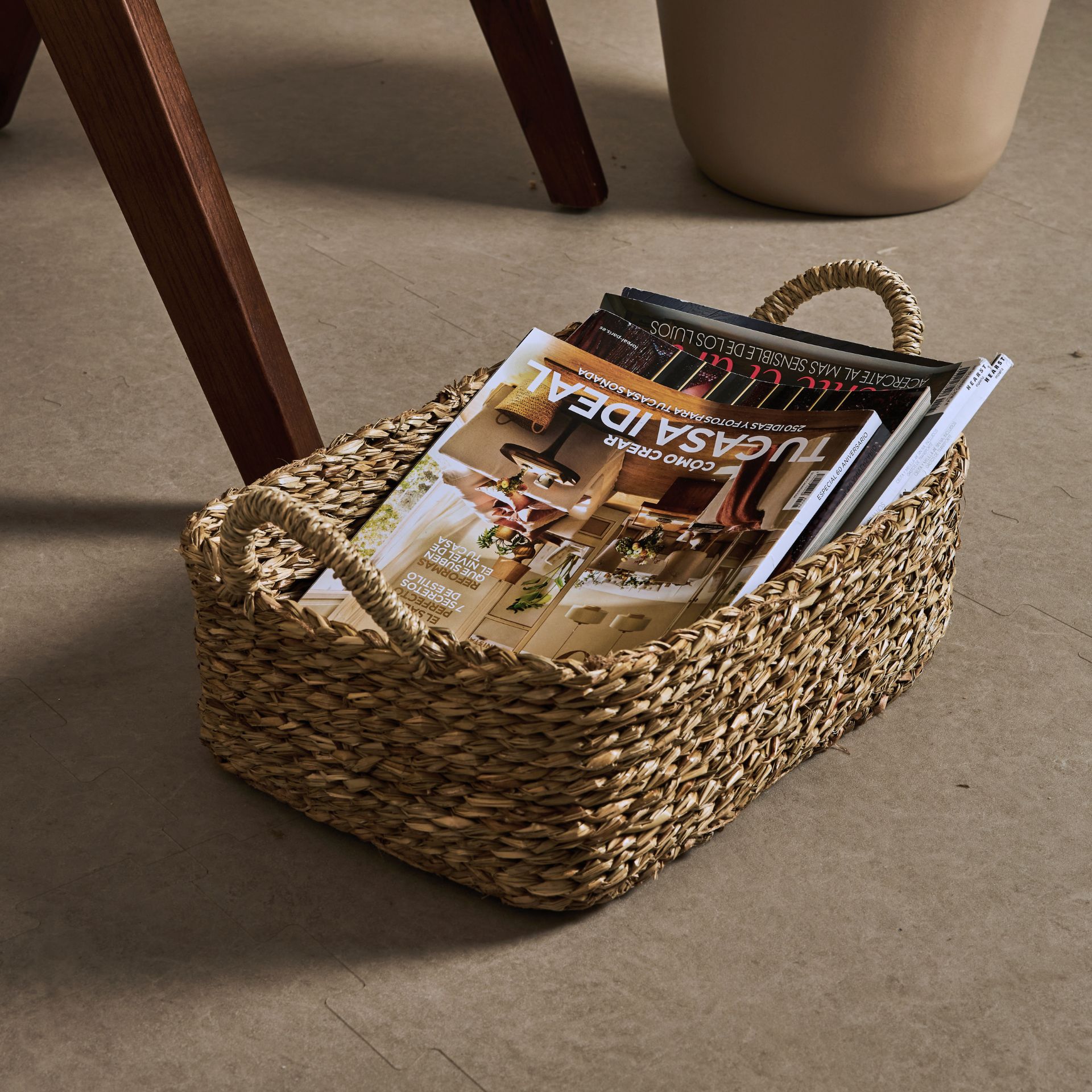 Cesta de mimbre Typha grande 40x30x20cm