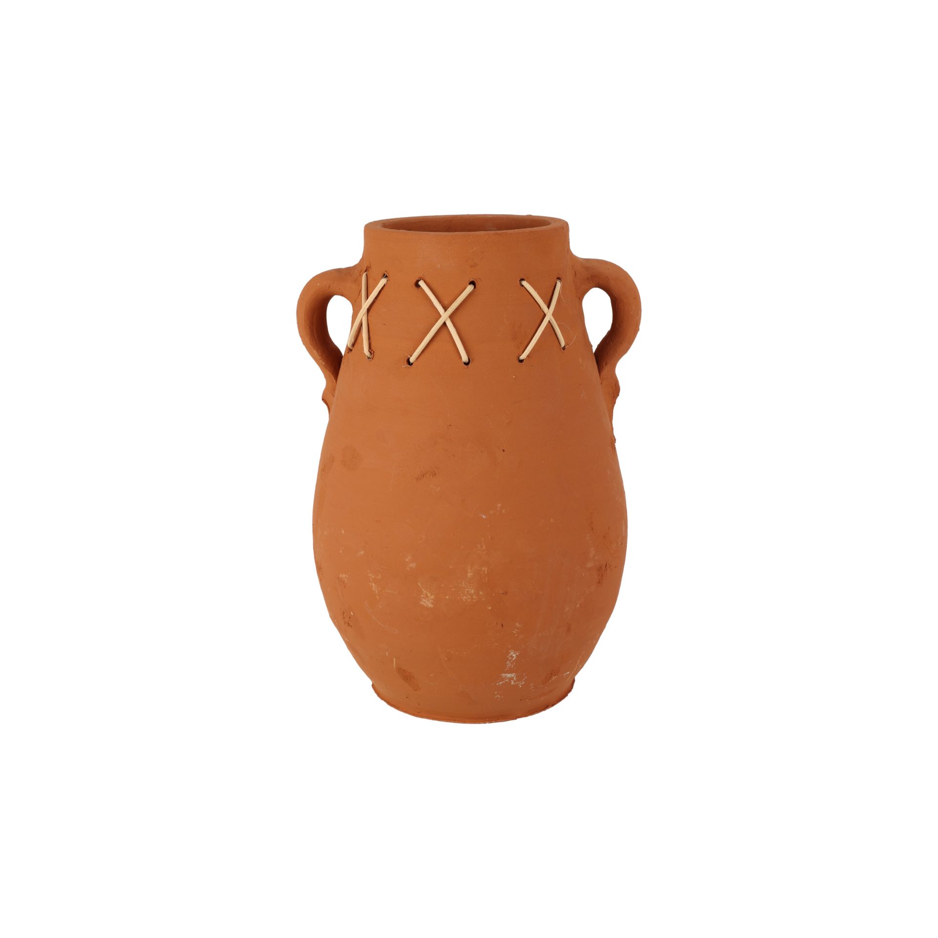 Jarrón con asas de terracota Gren Ø17x23cm