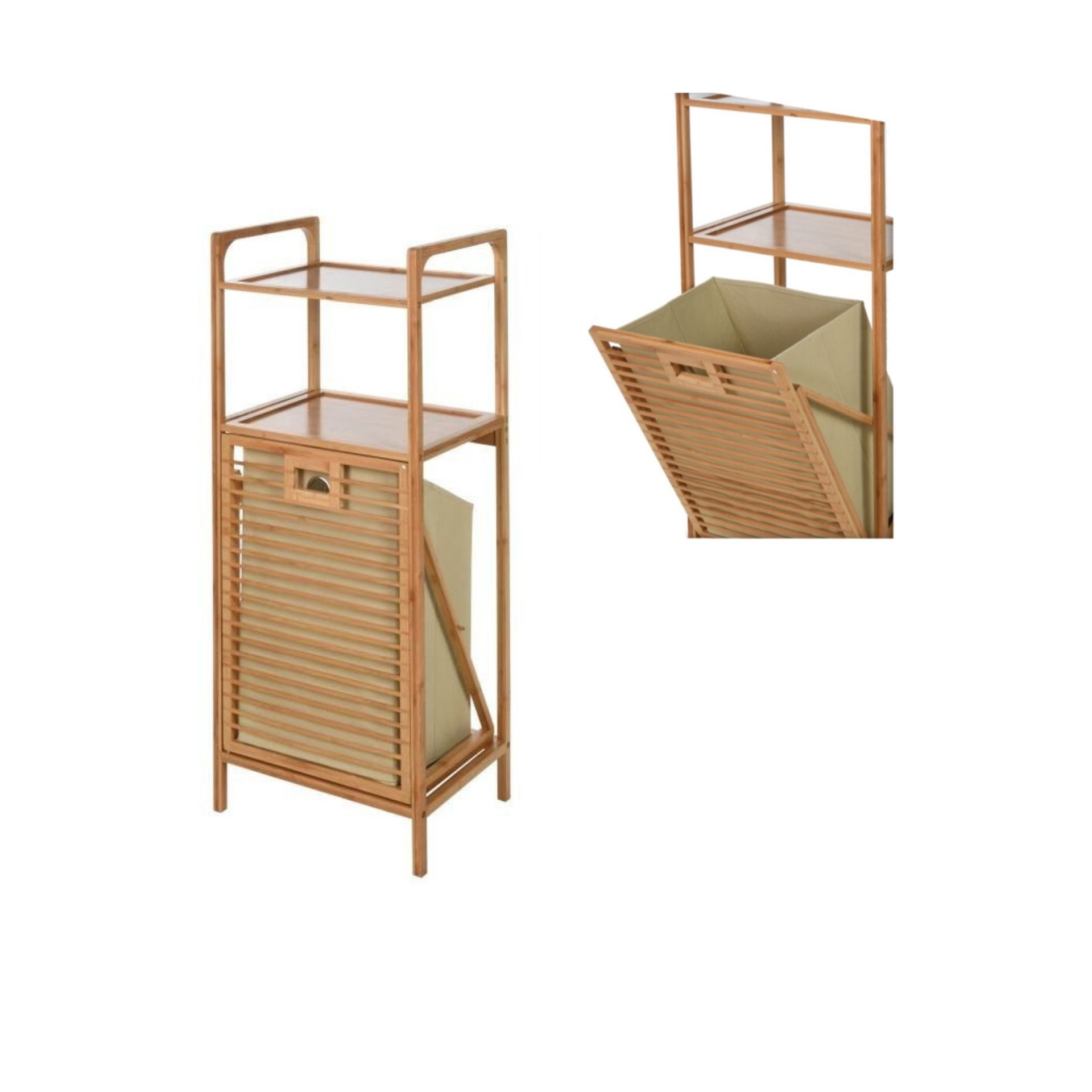 Mueble de baño de bambú 40x30x95cm