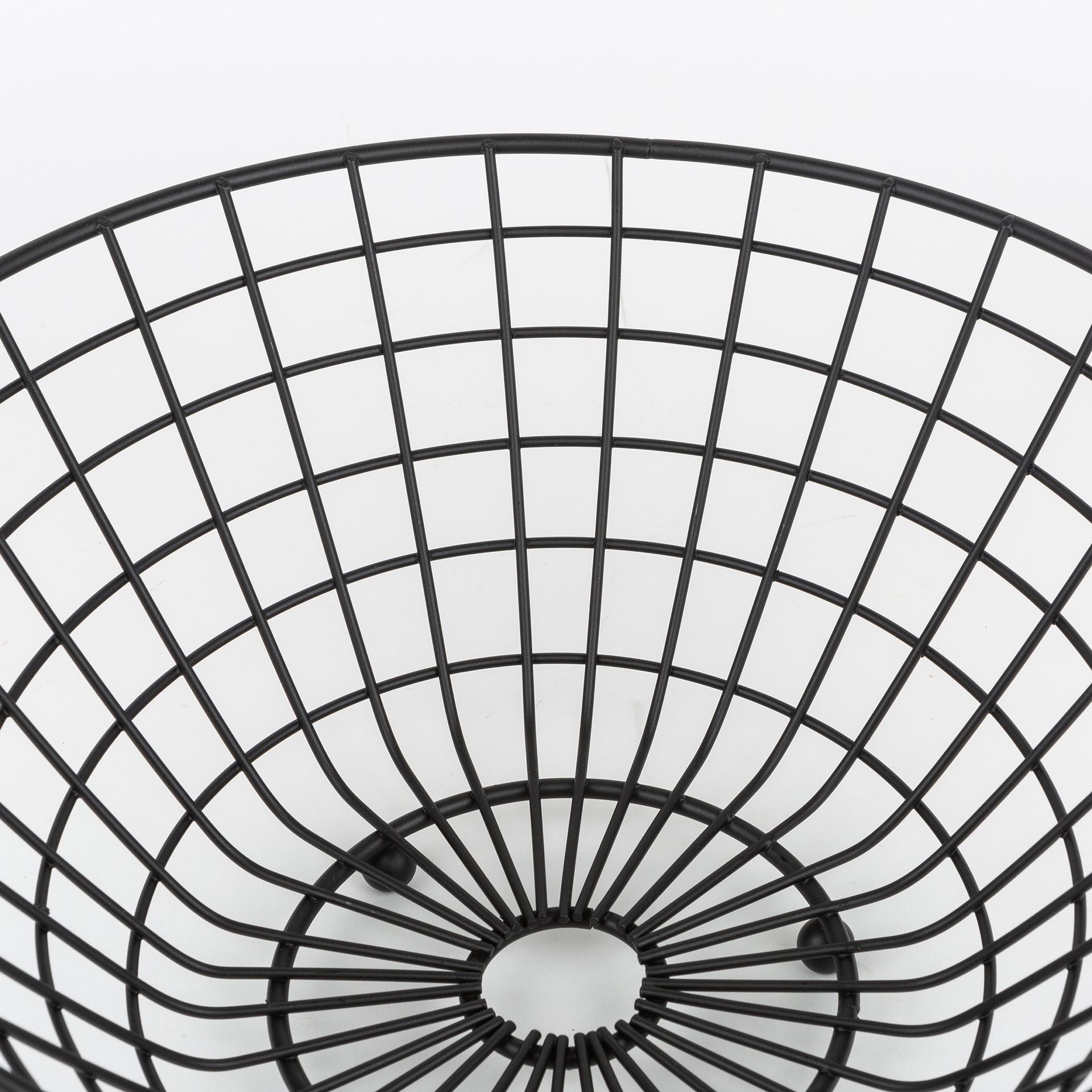 Frutero de acero Preto Ø28x11cm