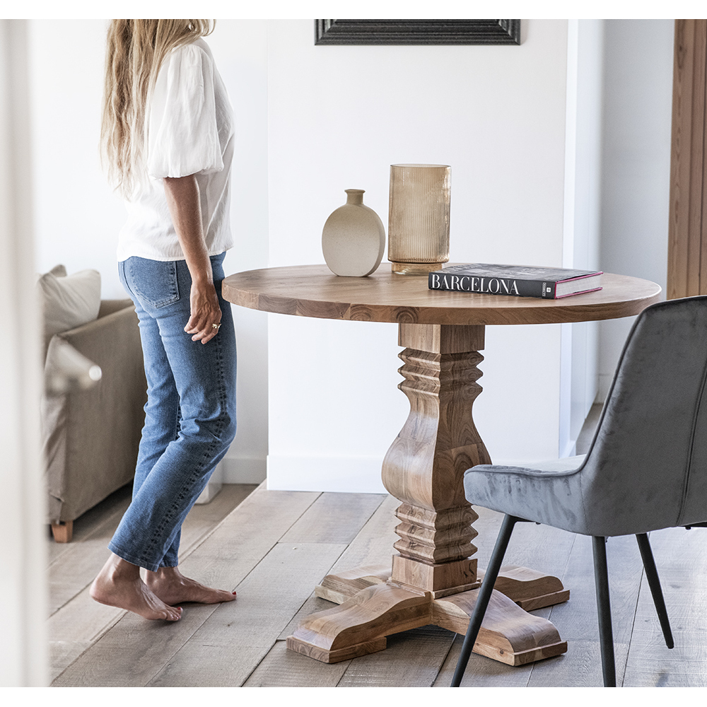 Jarr&oacute;n de cer&aacute;mica marr&oacute;n Blur Cannelle 20cm Clau&Chloe