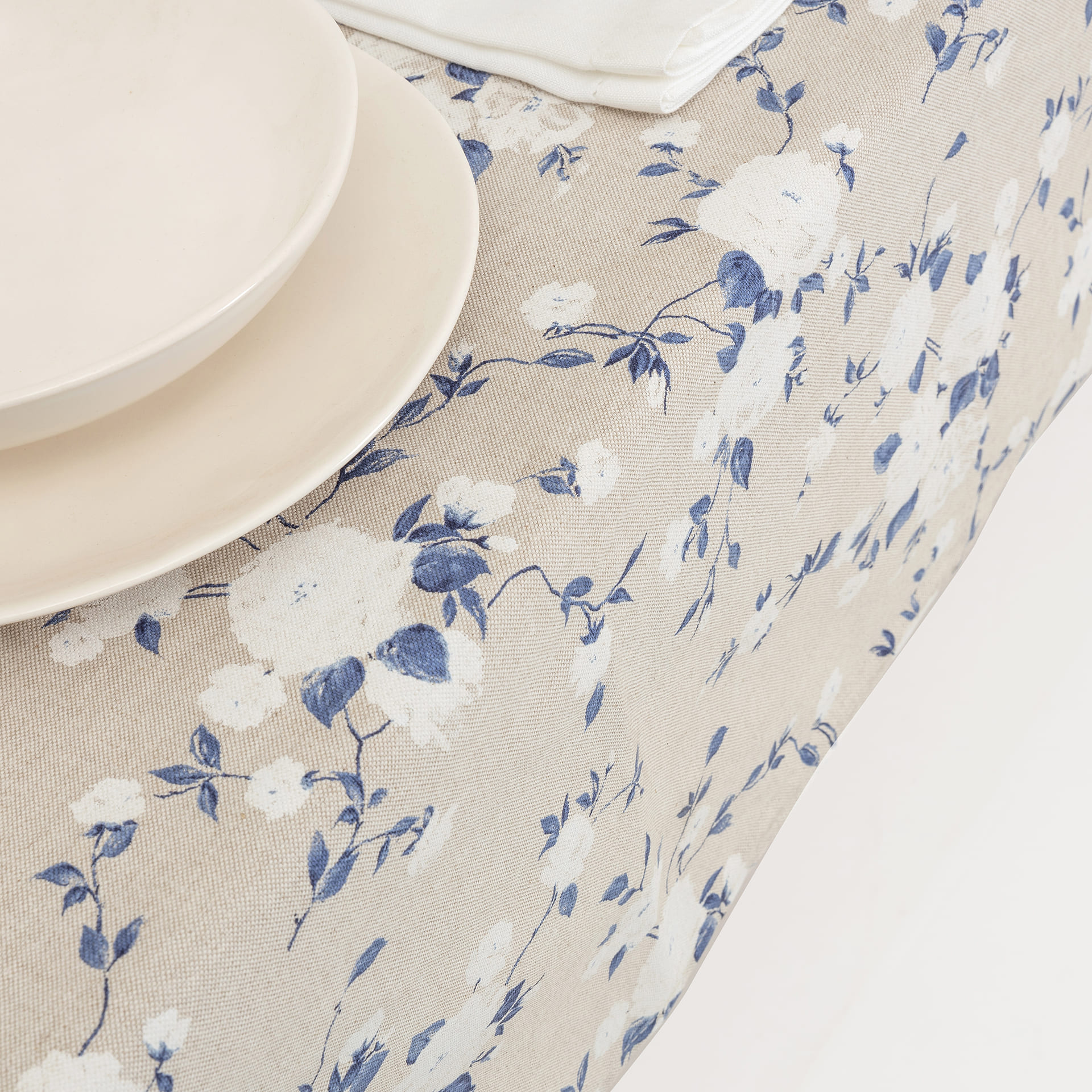 Mantel de algod&oacute;n reciclado Amarilis 135x200cm