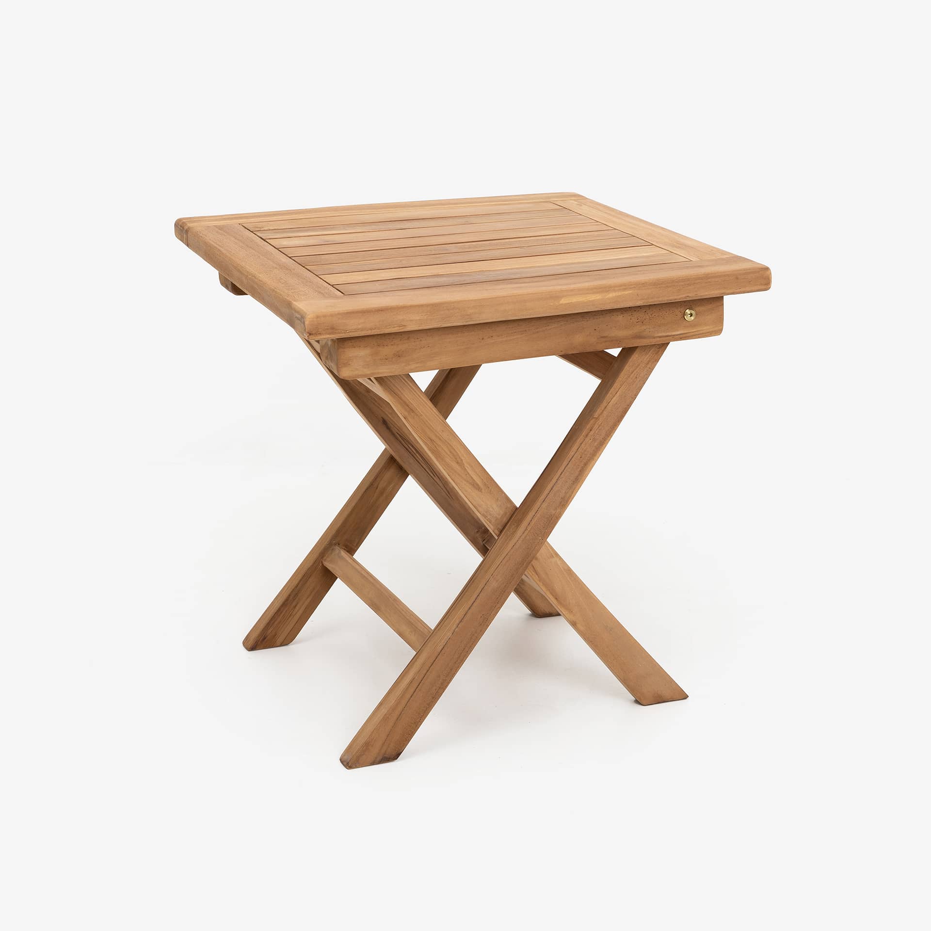 Mesa de jard&iacute;n plegable de madera de teca Azores 50x50cm