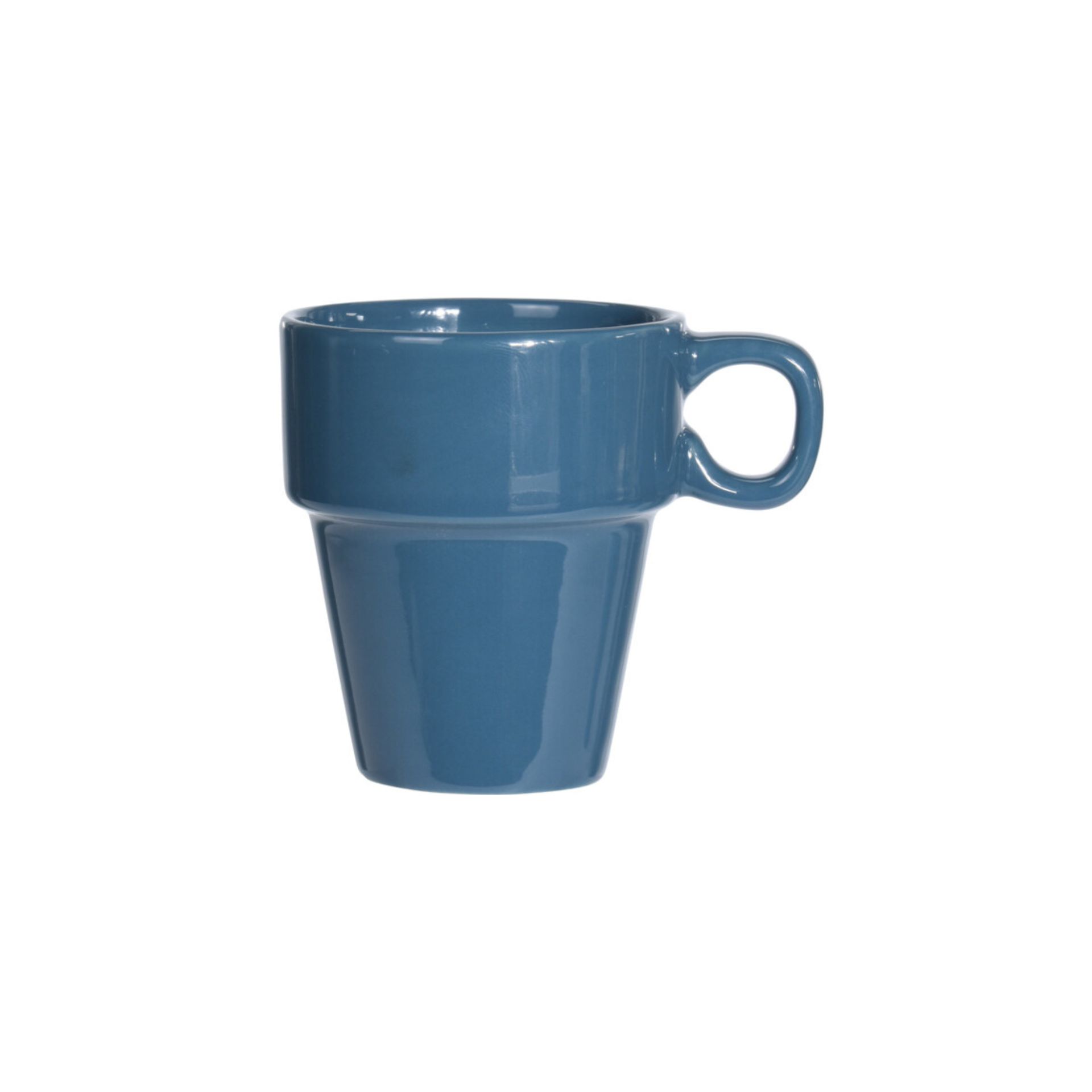 Set de 4 mugs de gres apilables 18cl