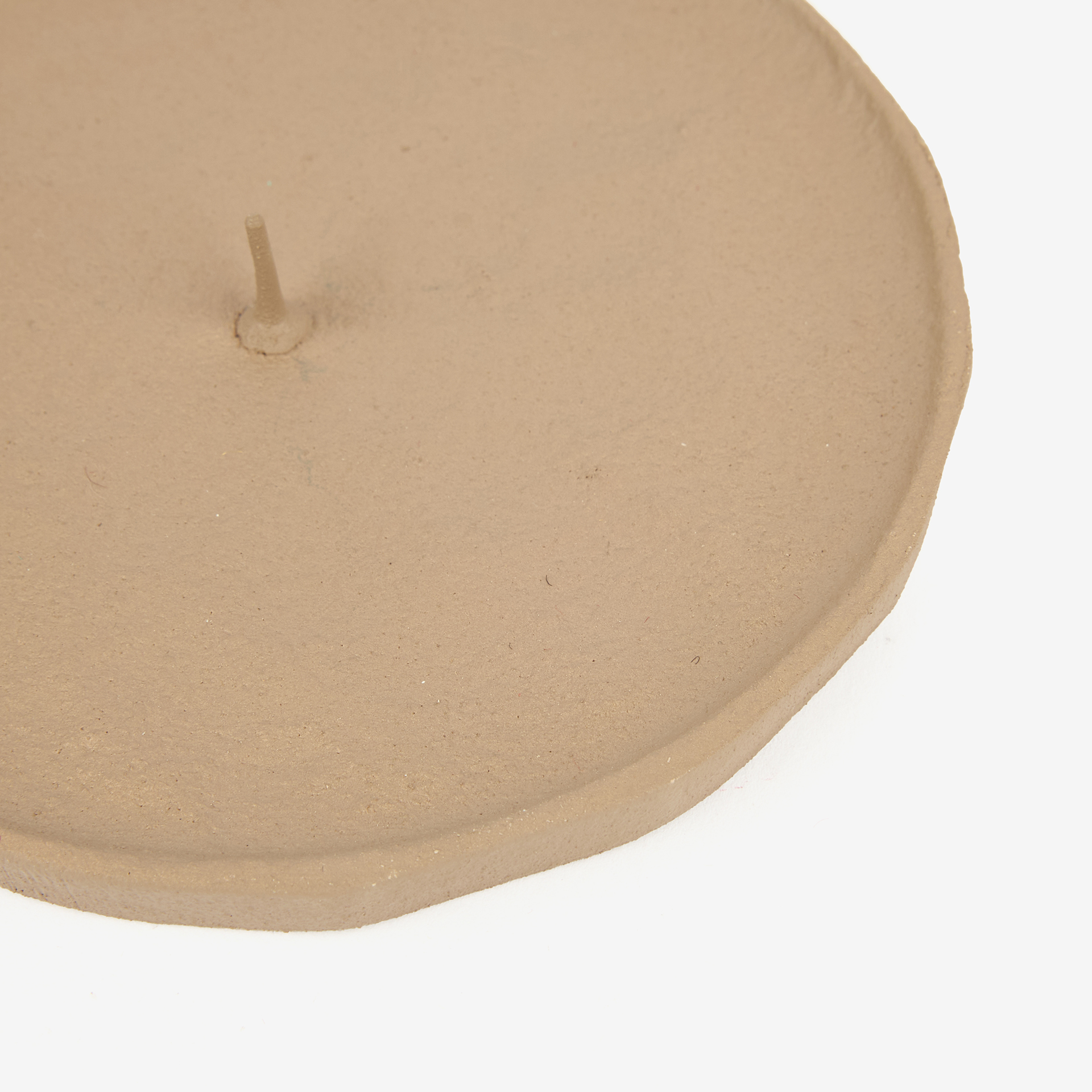 Portavelas beige 11cm