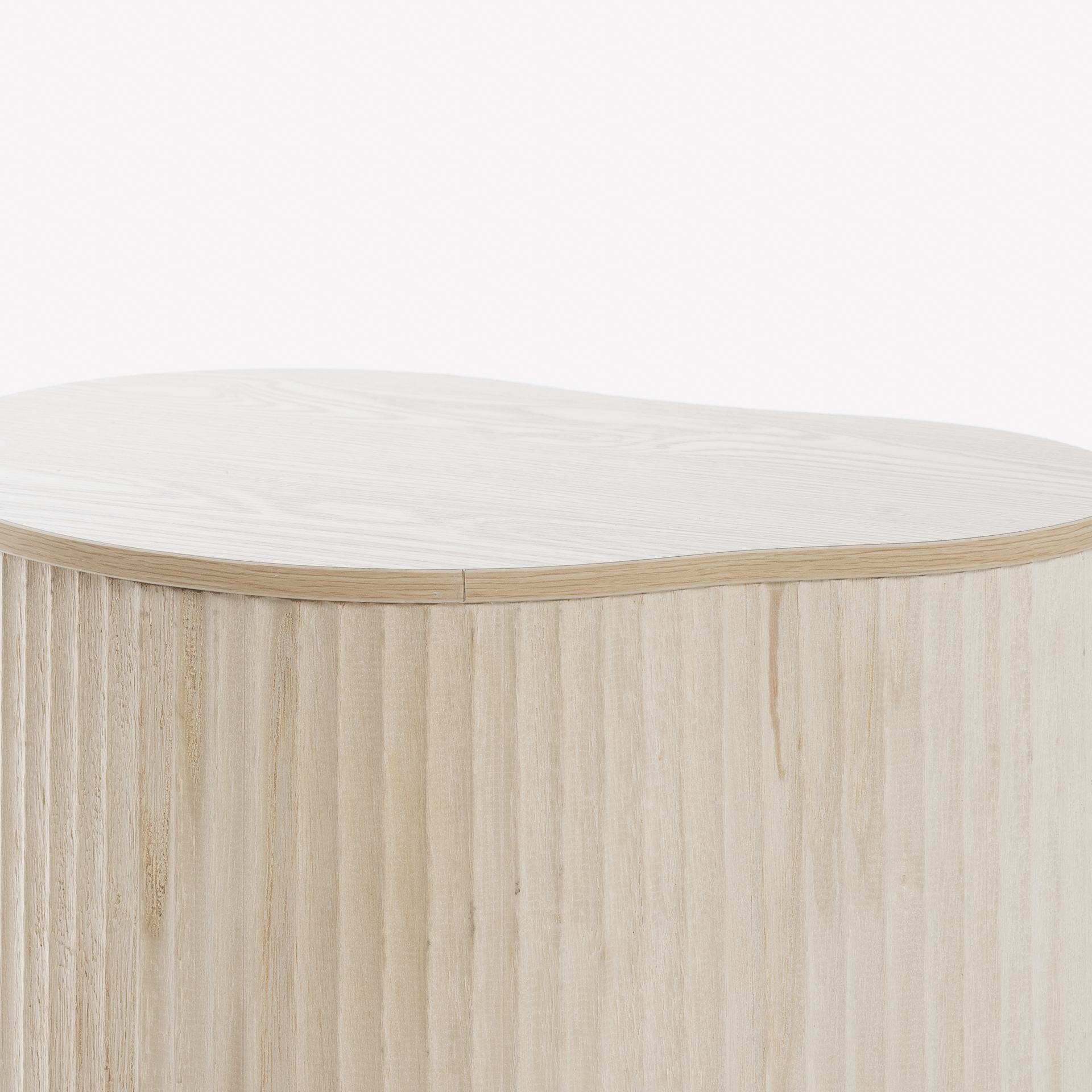 Mesa auxiliar de madera de paulownia 47x37x47,5cm