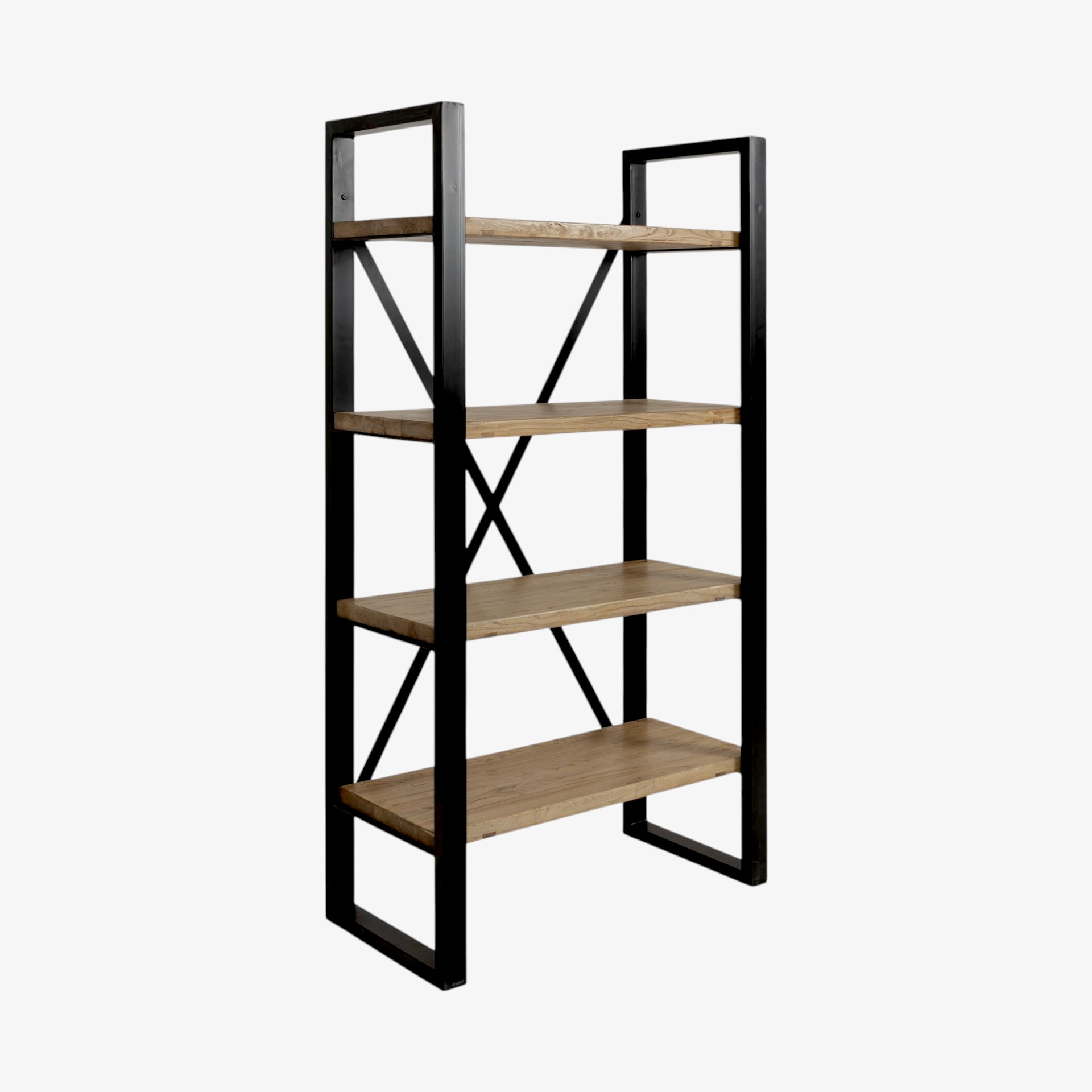 Estantería de madera de olmo reciclada 80x40x160cm