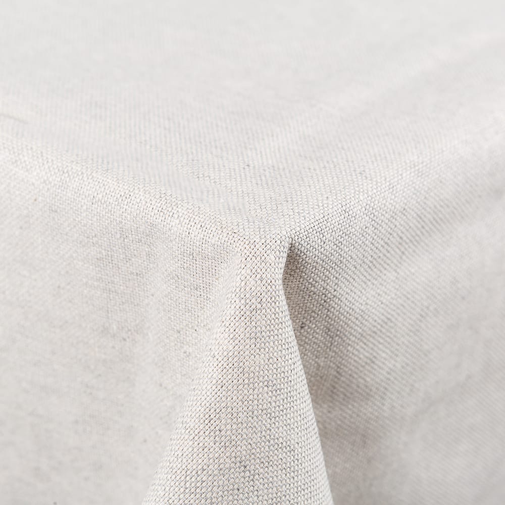 Mantel de algodón y poliéster gris Polo 135x250cm