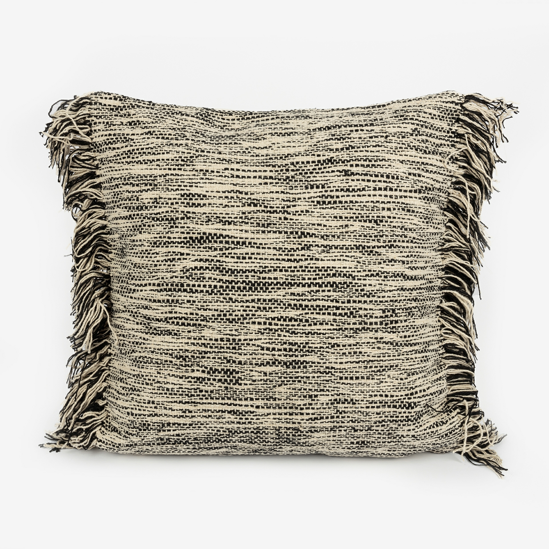 Funda de coj&iacute;n gris de algod&oacute;n 45x45cm