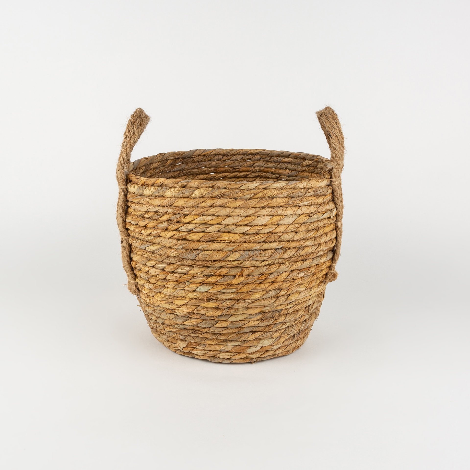 Cesta con asa de esparto Magret Ø26x23cm