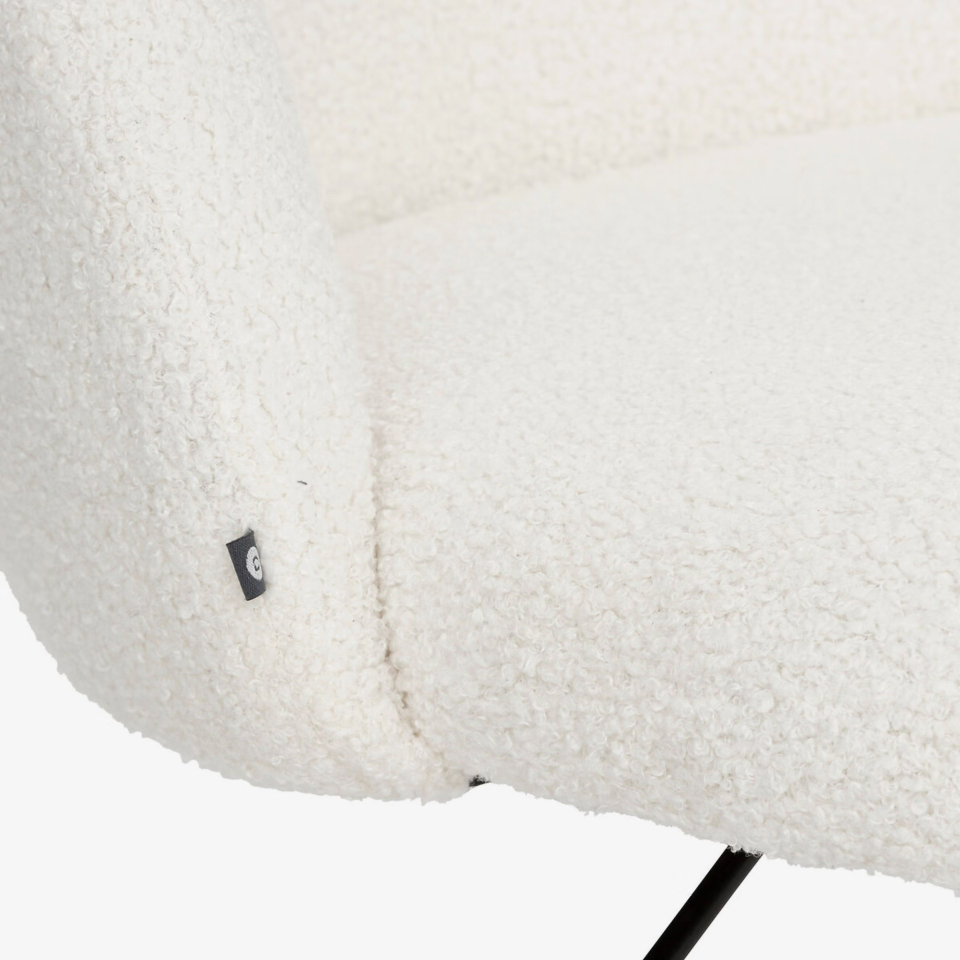 Silla de escritorio blanca de rizo Giren 