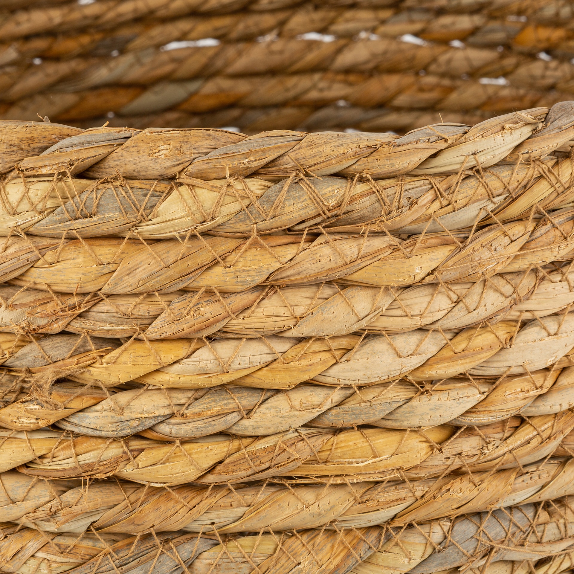 Cesta con asa de esparto Magret Ø40x33cm