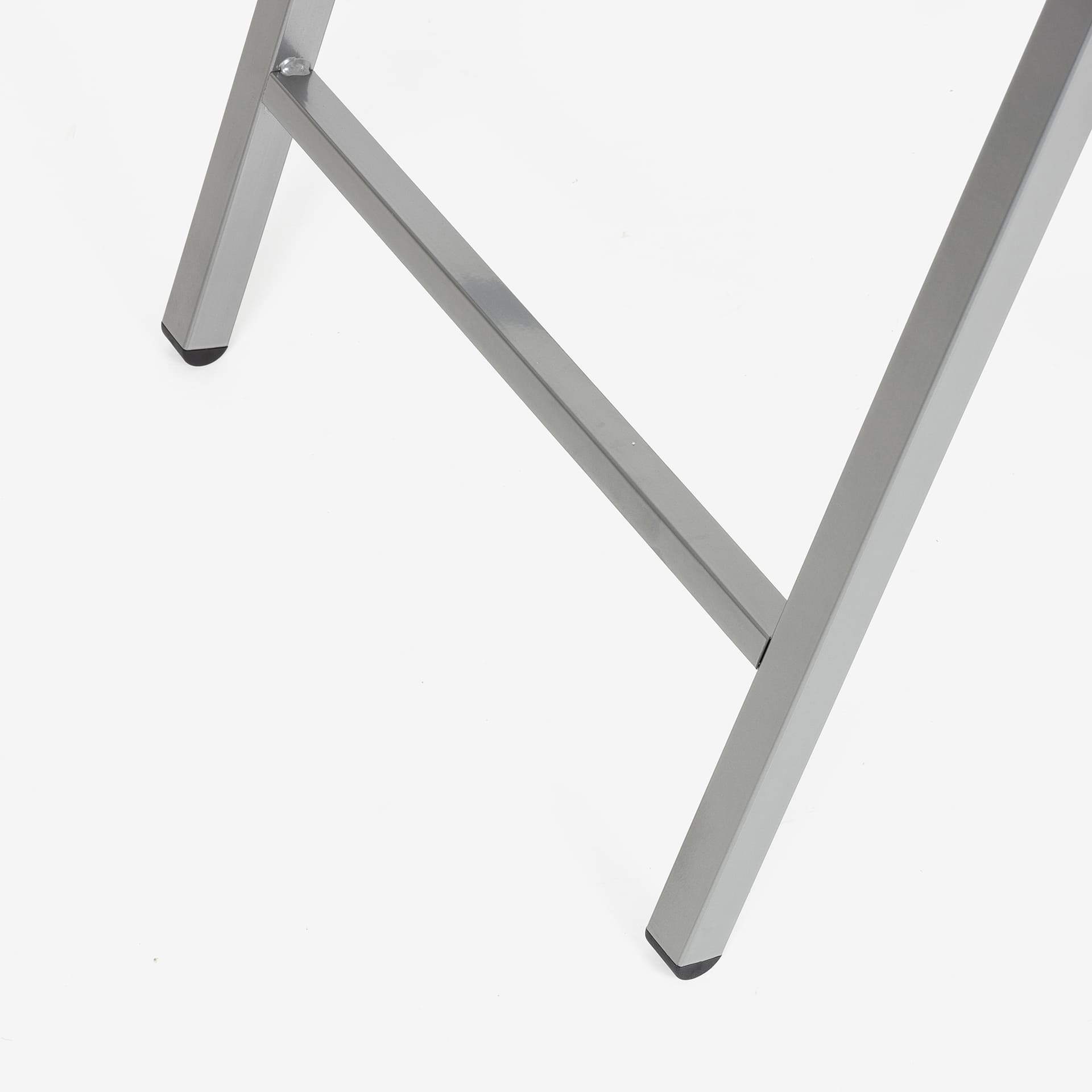 Mesa auxiliar plegable blanca 48x48x65cm