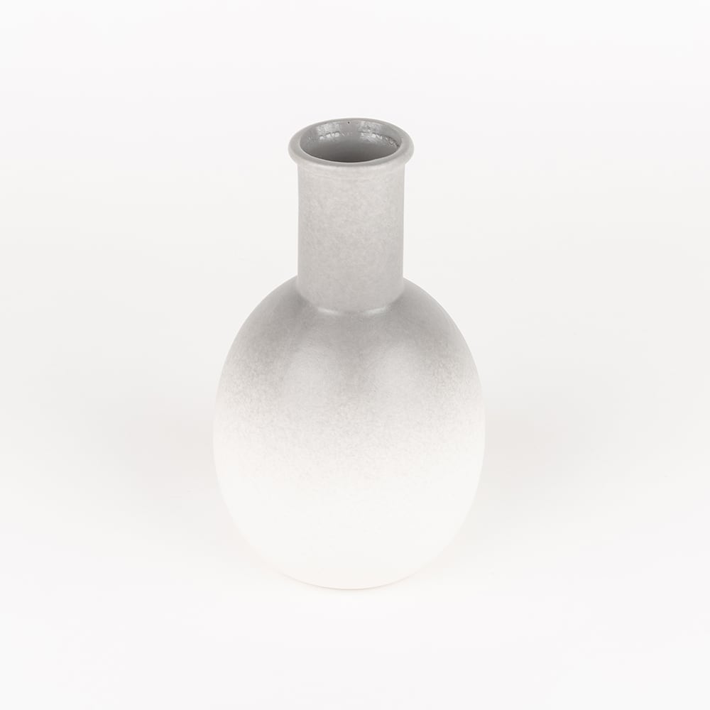 Jarrón de cerámica Blur Grey Ø12x20cm Clau&Chloe