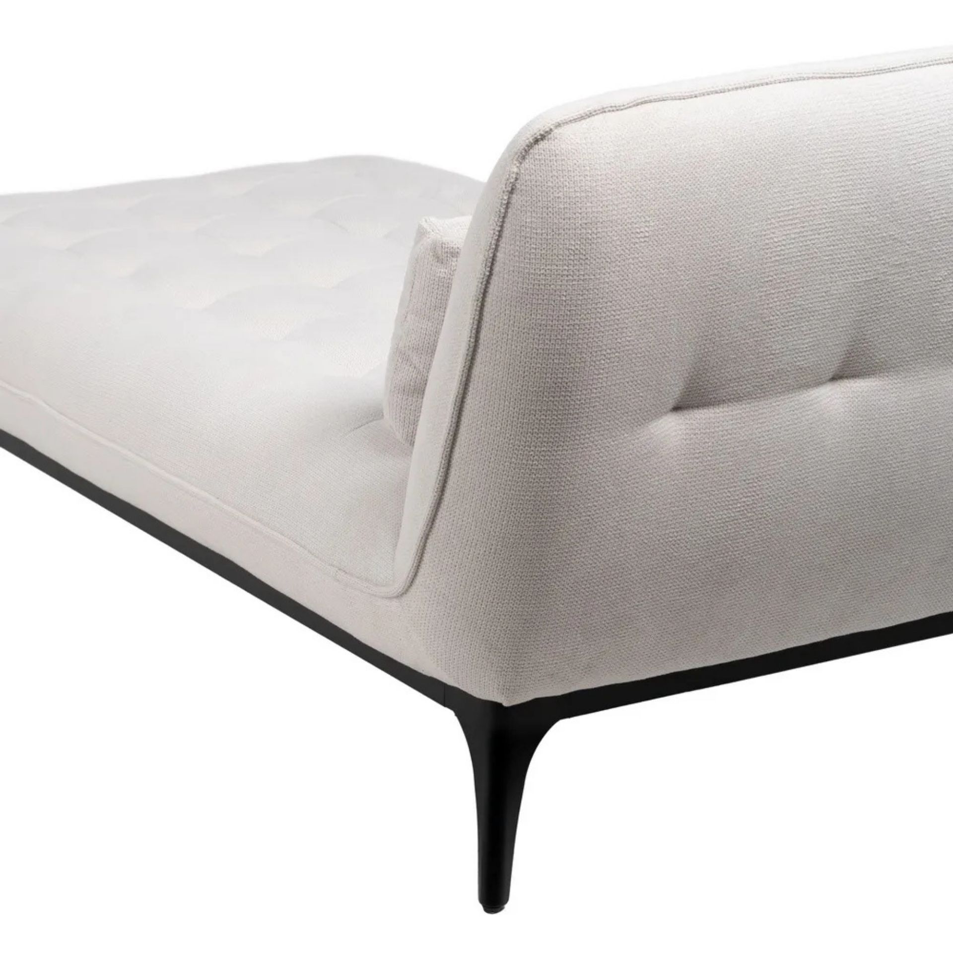 Sof&aacute; modular chaise longue crema 168x90x82cm