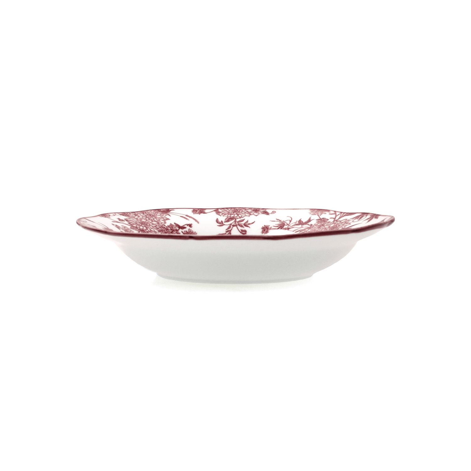 Plato hondo burdeos de porcelana Charlotte &Oslash;22cm