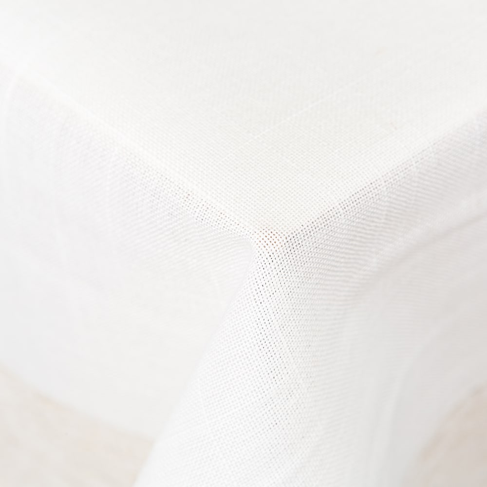 Mantel de Navidad blanco bordado Muérdago 150x250cm