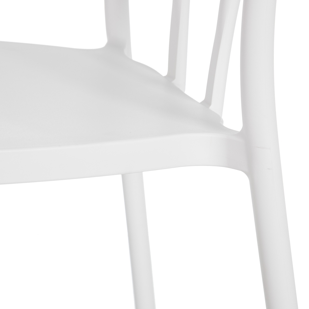 Set de 4 sillas de comedor blanco Marin 43x53x85cm