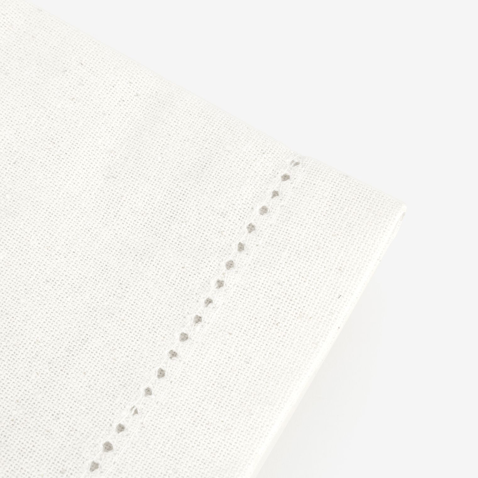 Set de 2 servilletas de algodón blanco Vainica43x43cm