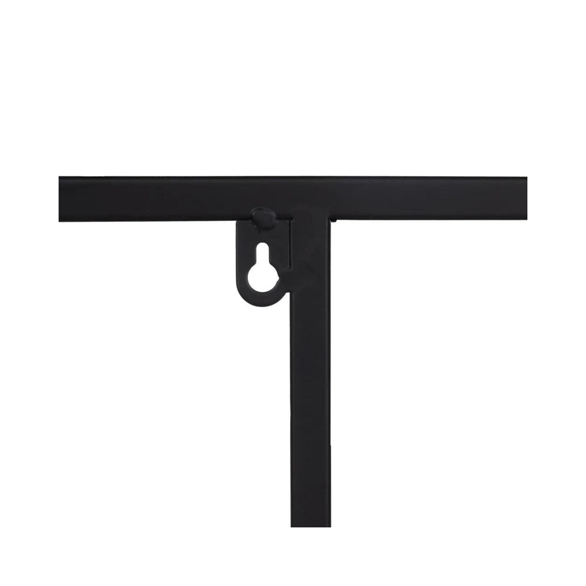 Estanter&iacute;a de metal negro Calista 65x25x110cm