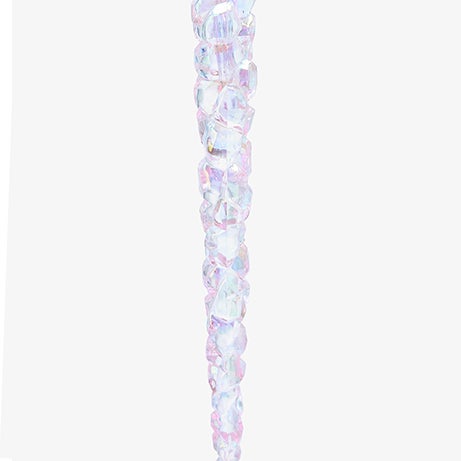 Decoraci&oacute;n de &aacute;rbol de Navidad de l&aacute;grima de hielo rosa 18cm
