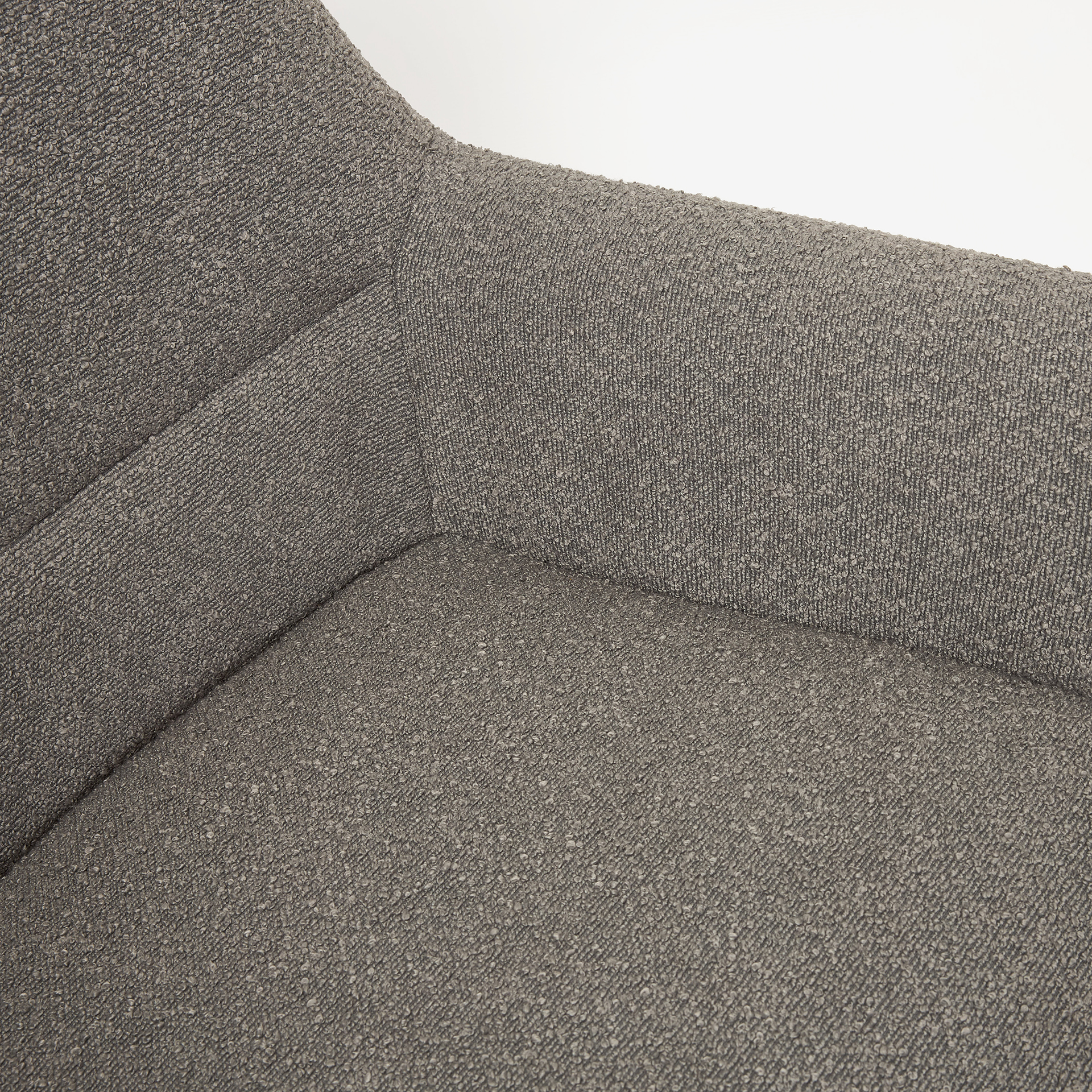 Butaca giratoria gris Celida 81x89x101cm Clau&Chloe