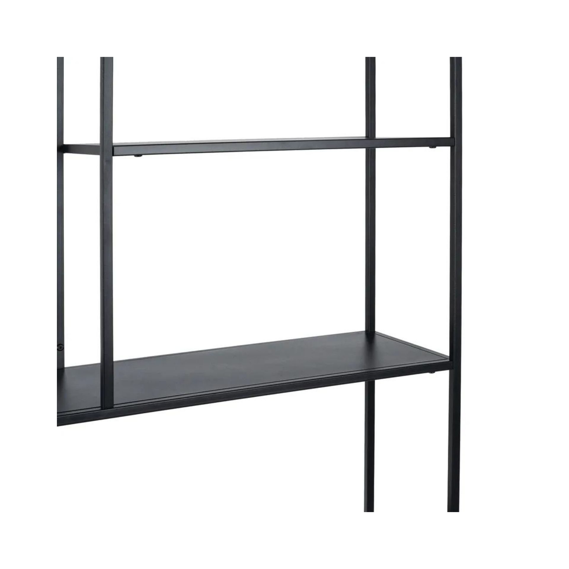 Estantería de acero negro Calista 90x30x188cm