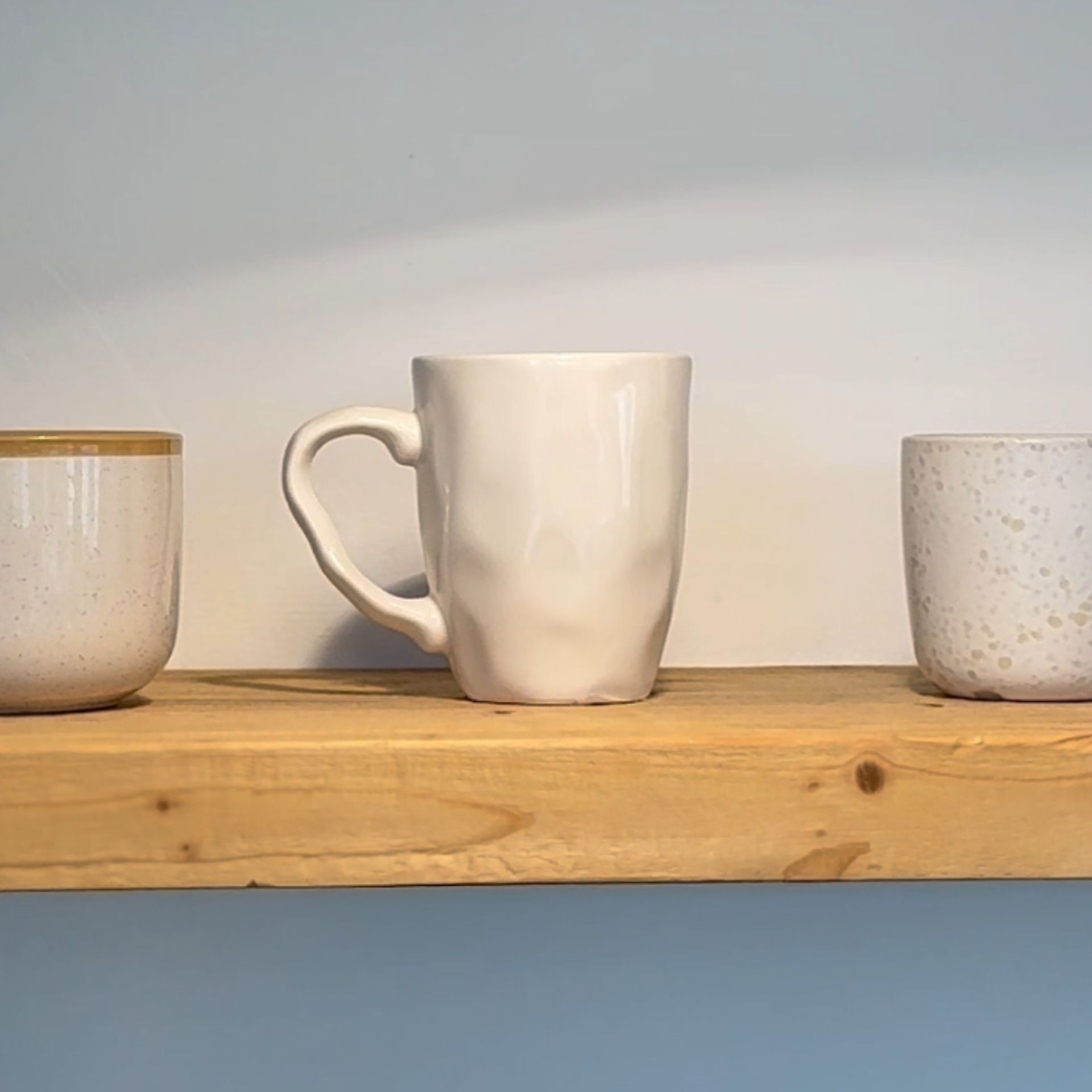 Mug de gres blanco Nordic 36cl