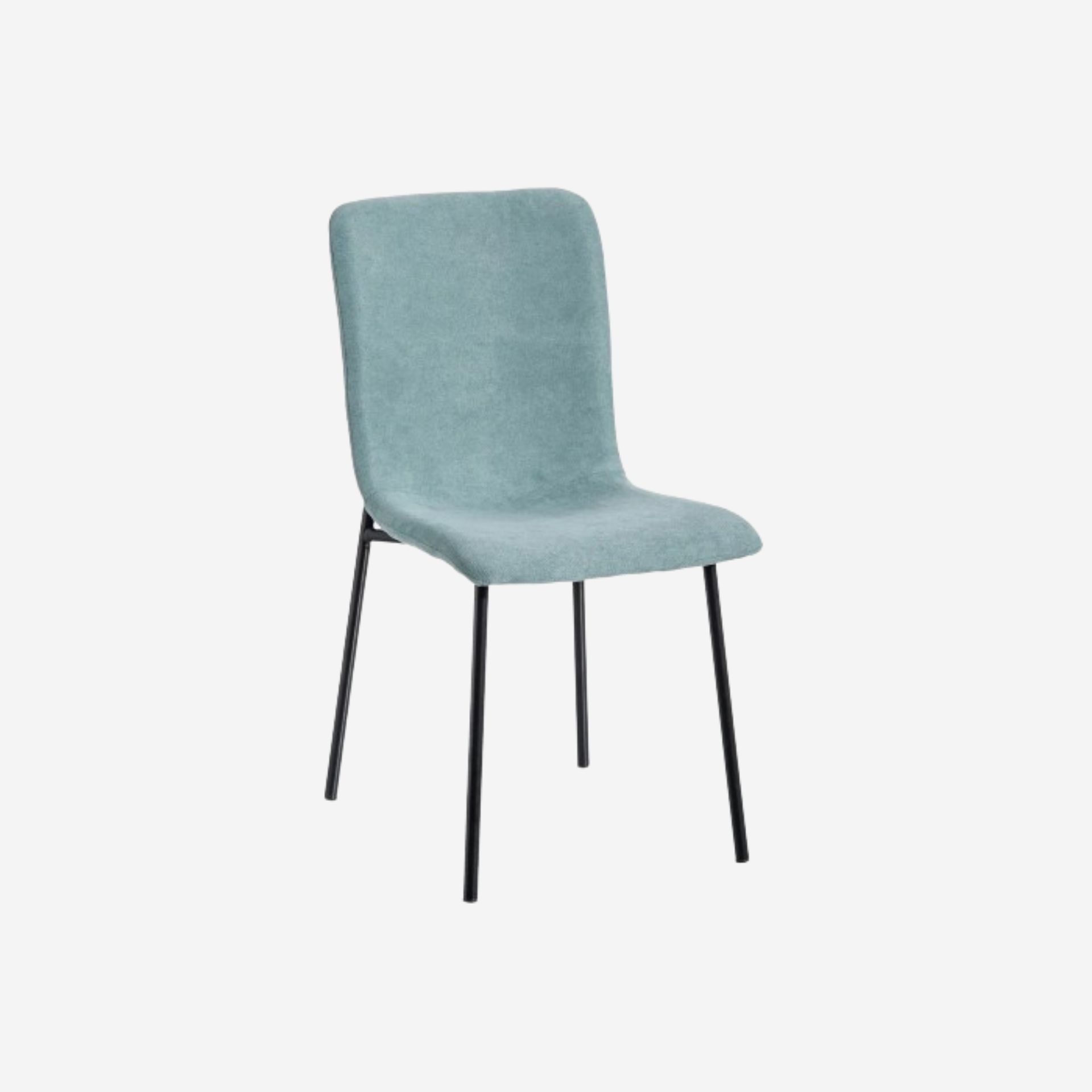 Set de 2 sillas de comedor de metal verde agua Jasper 44x54x86cm