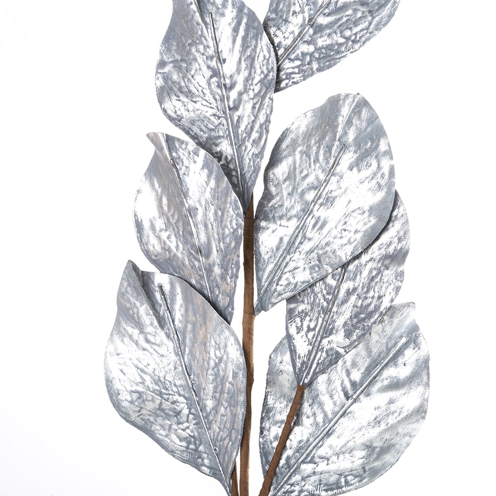 Rama de magnolia plateada 74cm