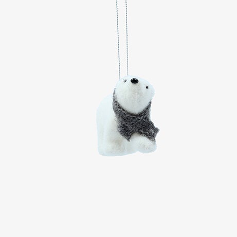 Decoraci&oacute;n de &aacute;rbol de Navidad oso polar 6cm