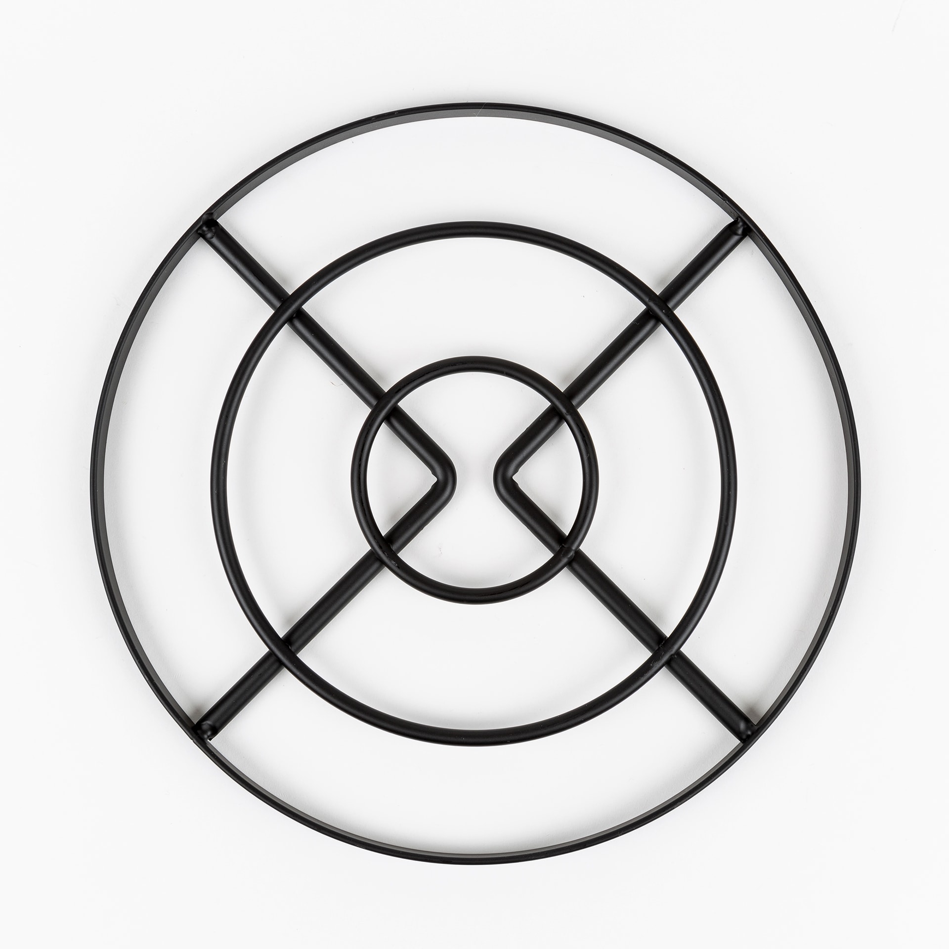 Salvamantel de metal negro &Oslash;23cm