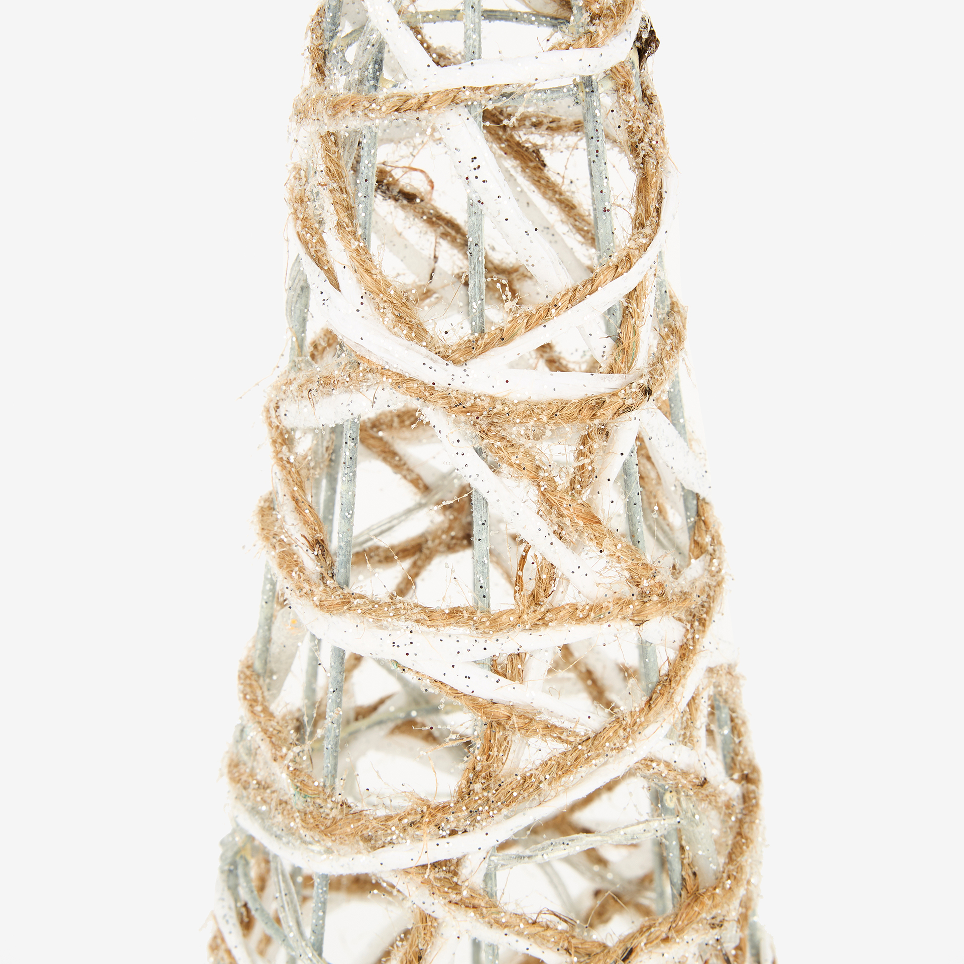 Árbol decorativo con luz LED gris 40cm