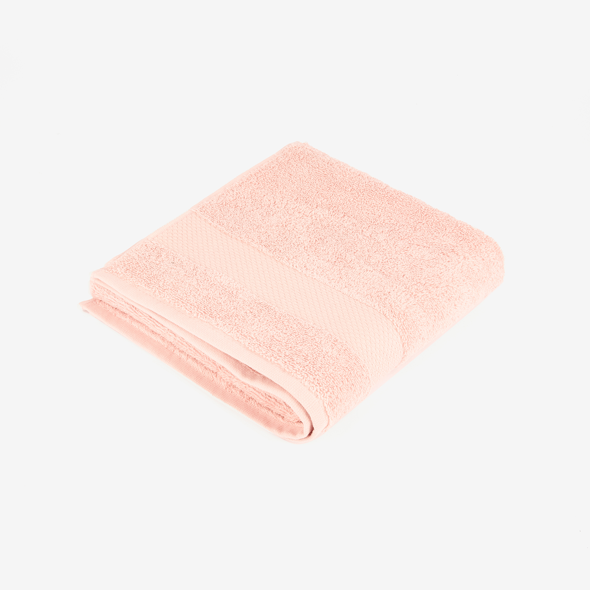 Toalla de lavabo de algod&oacute;n rosa Vic 50x100cm - 500 gr/m&sup2;