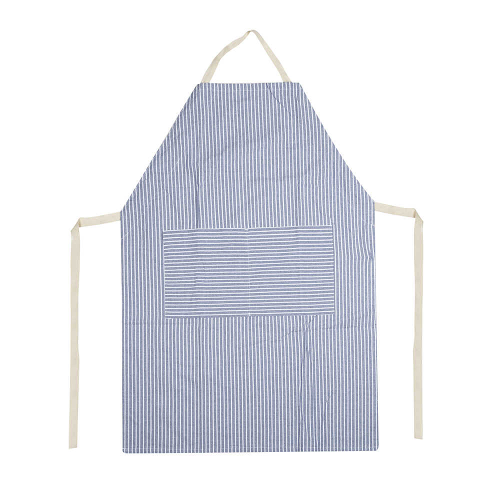 Delantal de rayas azules