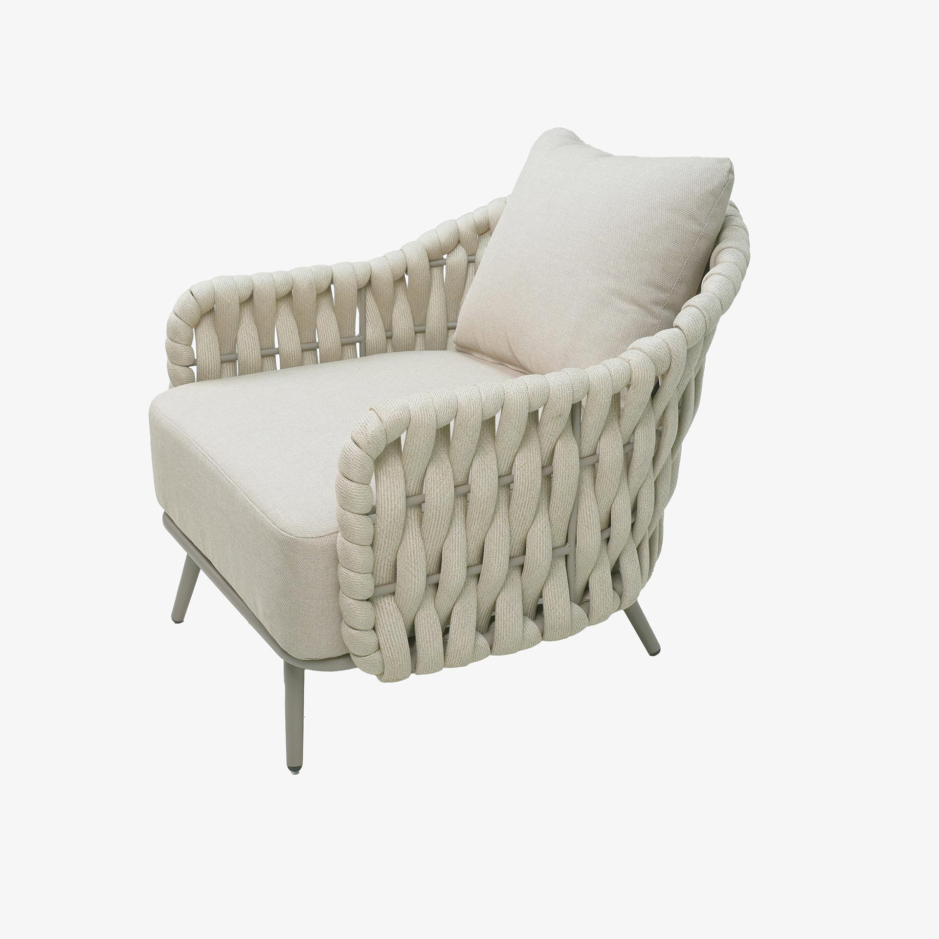 Set de jard&iacute;n de 4 piezas beige Portofino