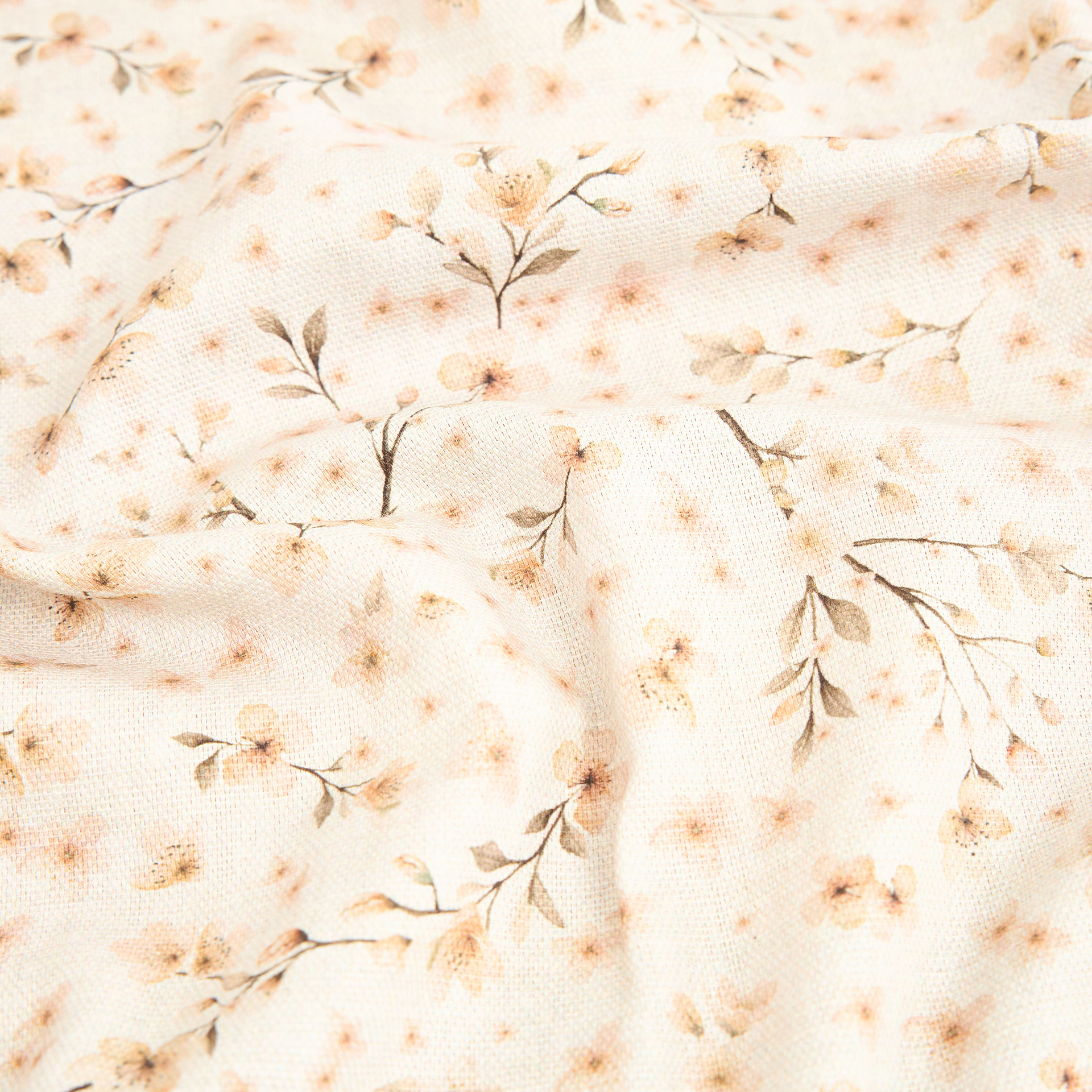 Mantel de algodón taupe Abelia 150x200cm