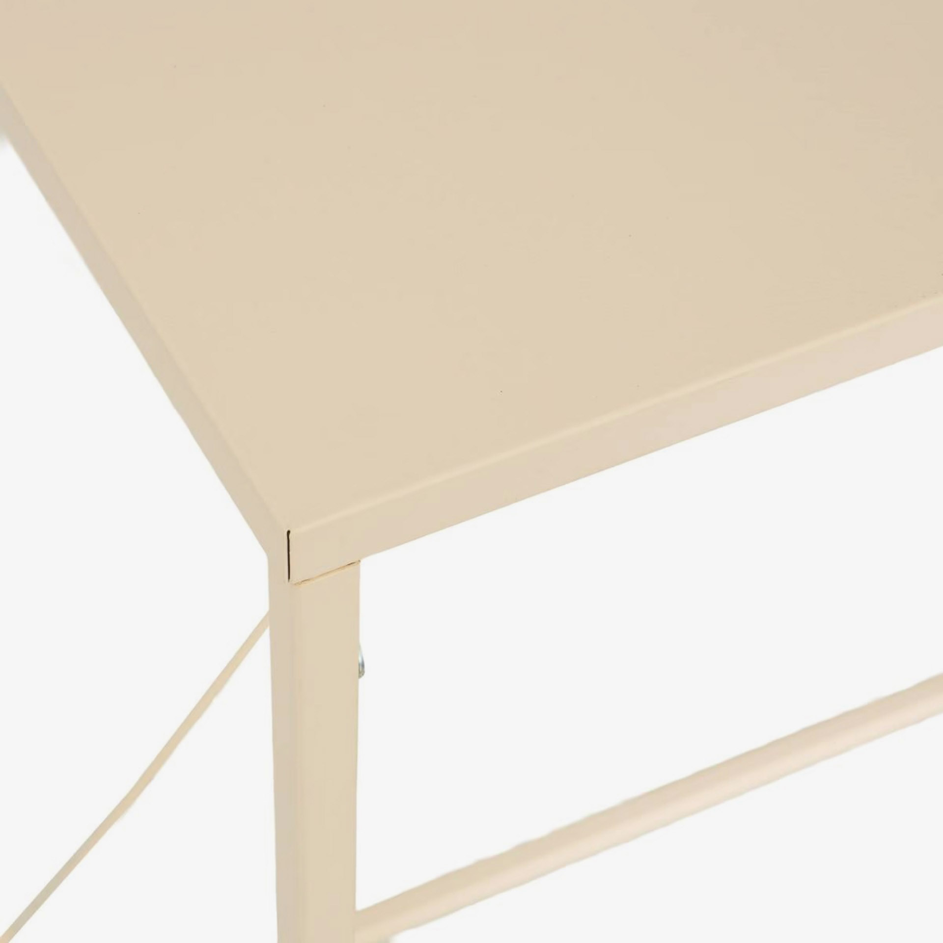 Consola beige de metal Ceyra 120cm