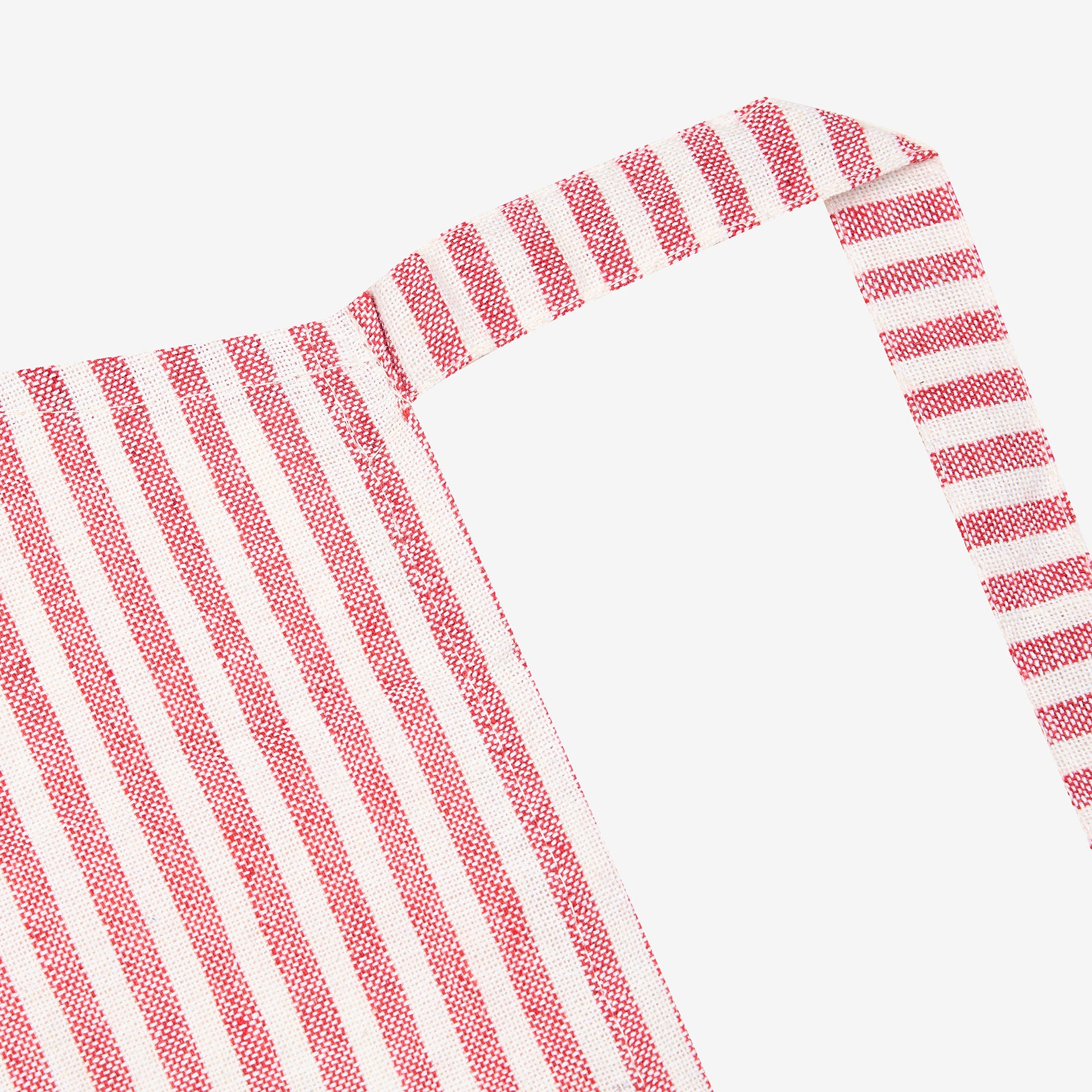 Delantal de cocina de algod&oacute;n rojo Raya 60x80cm