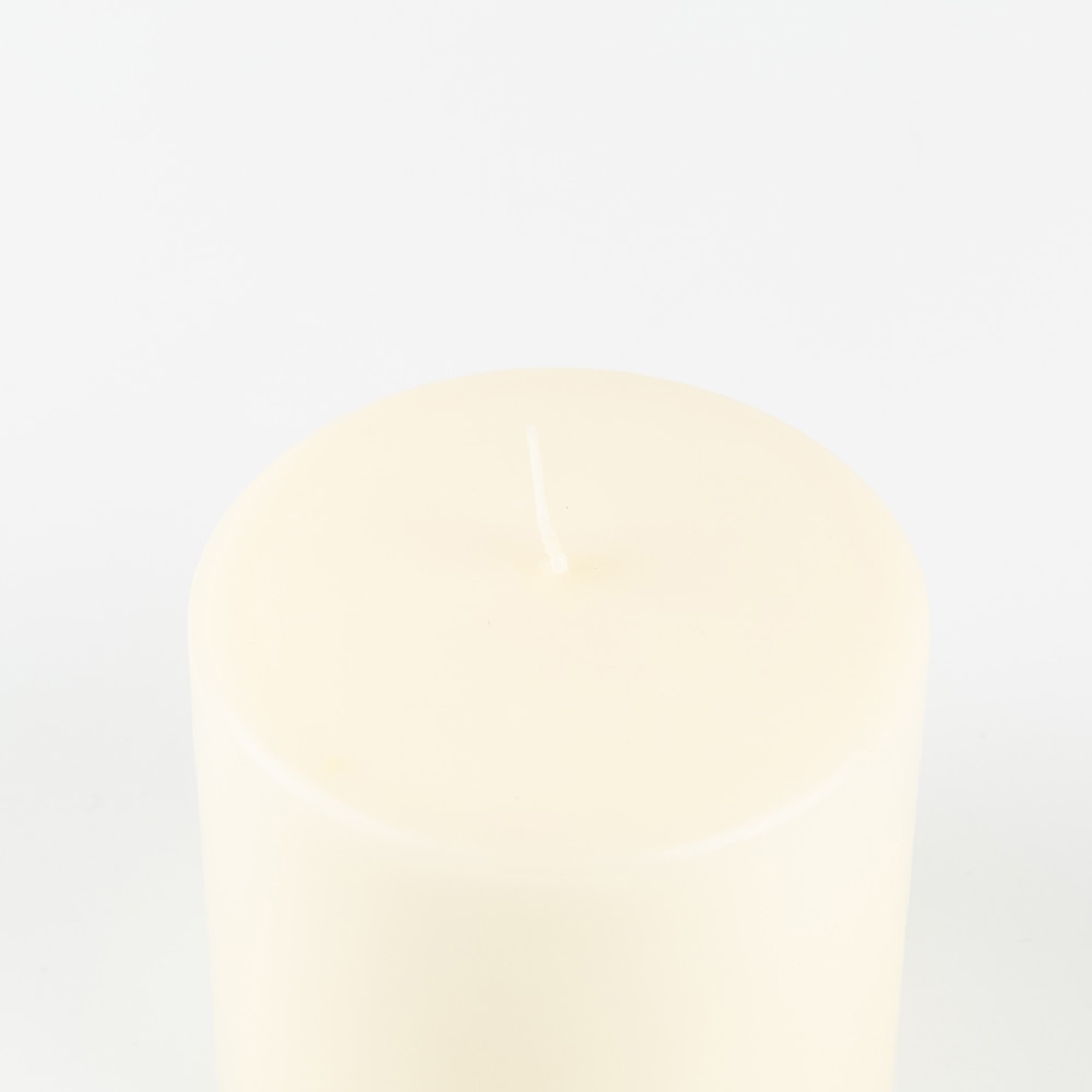 Vela decorativa cilindro marfil Ø10x10cm