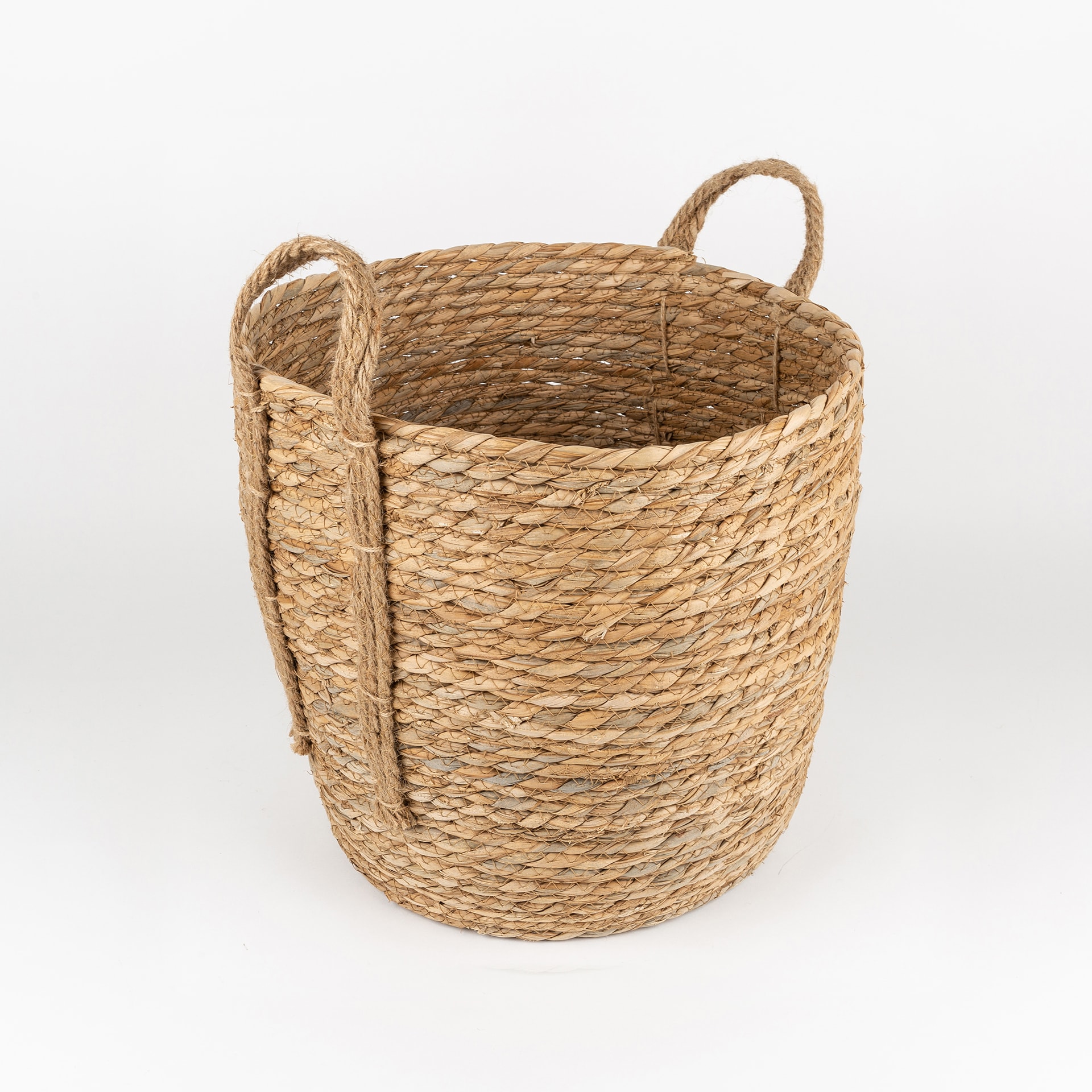 Cesta con asa de esparto Magret Ø28x28cm