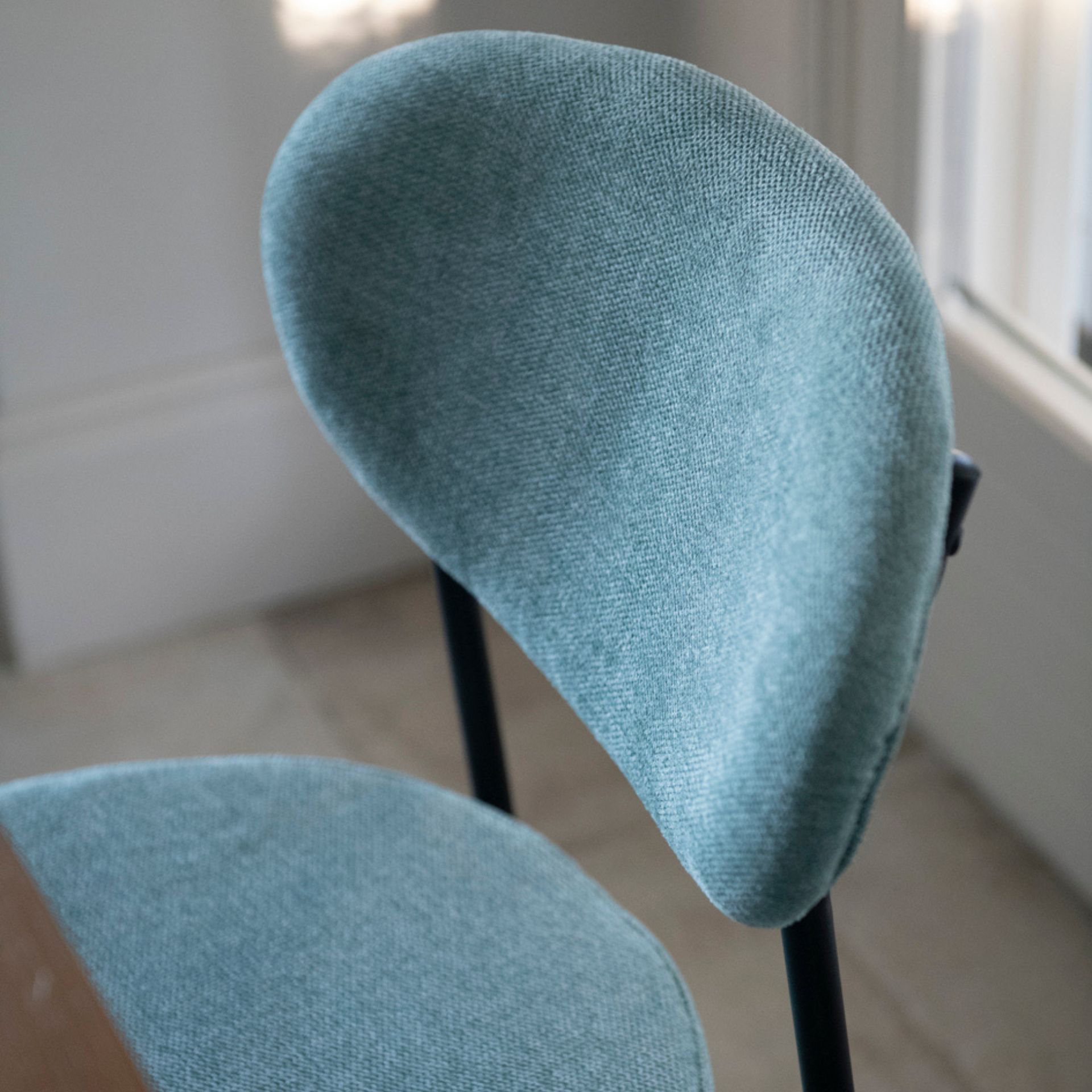 Silla de comedor verde agua Candela 49x53 Clau&Chloe