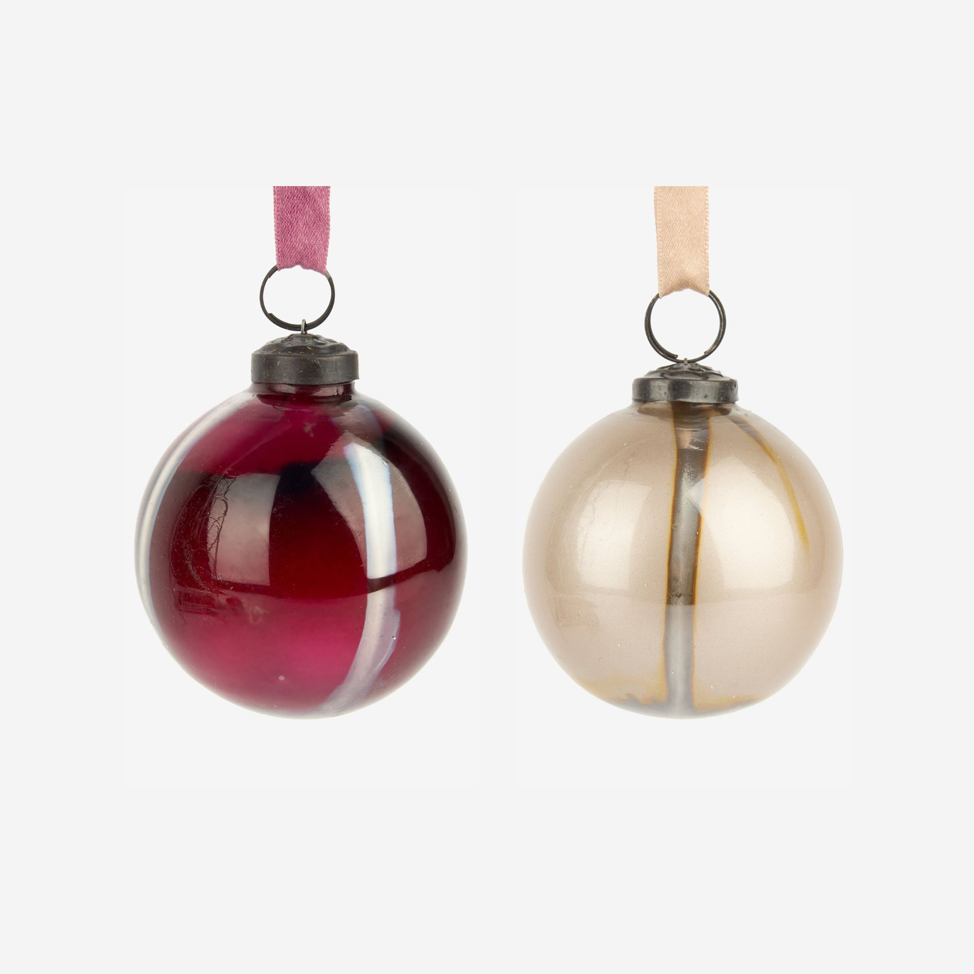 Bola decorativa Stripe roja Ø8cm en varios colores